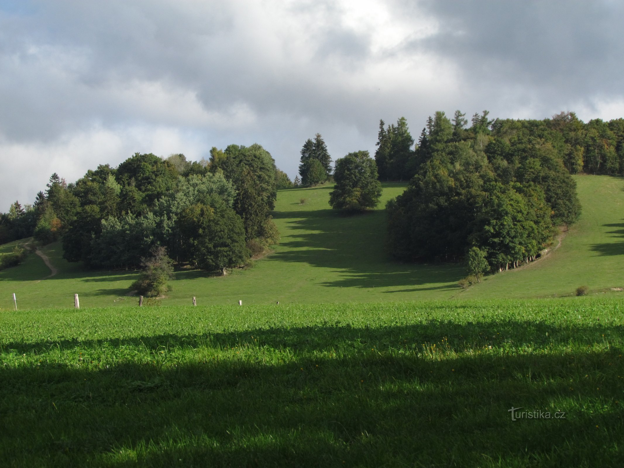 Pastviny nad JanoviceからRýmařovskéまでの景色