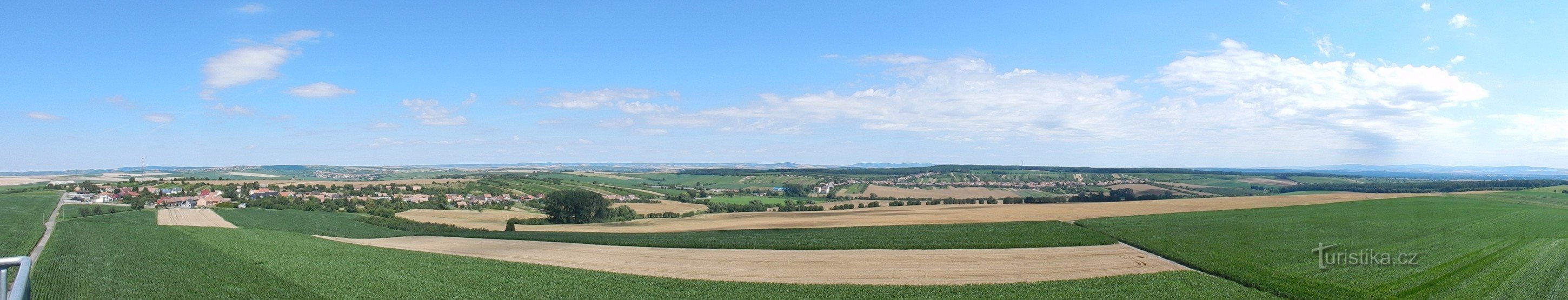 Aussicht vom Aussichtsturm Na Podluží