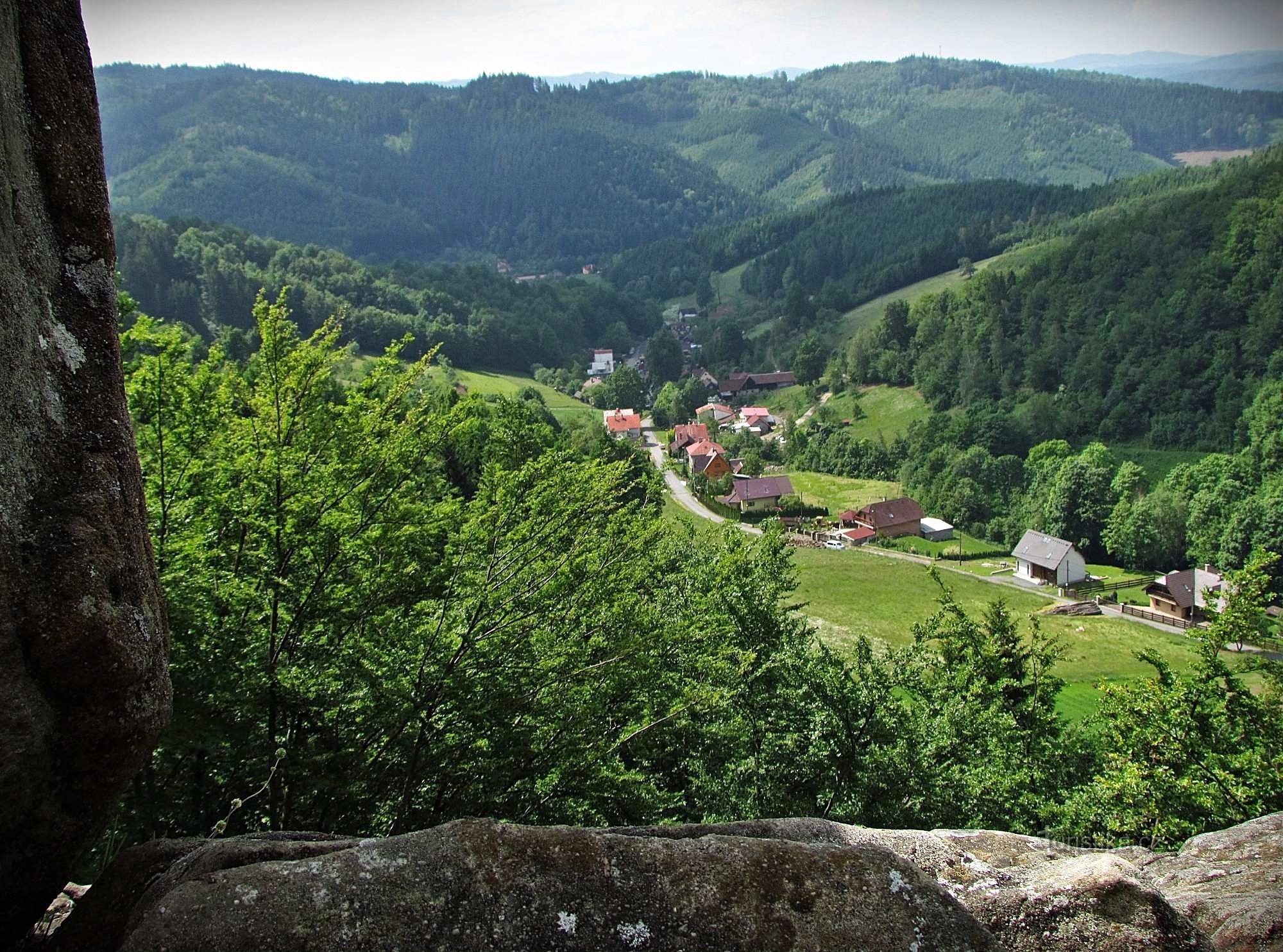 Utsikt från Valova skála