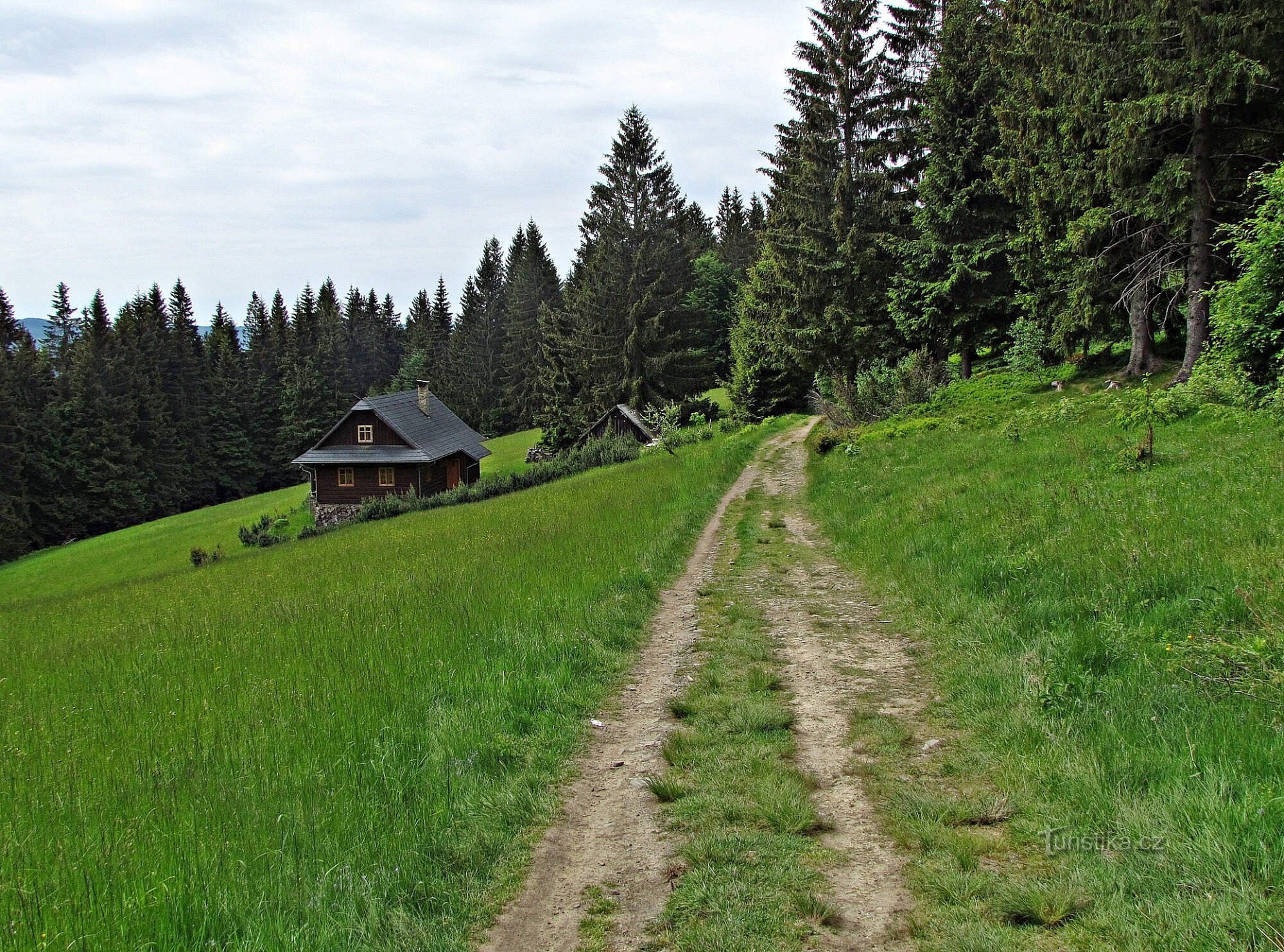 Blick über die Kreuzung bei Polana