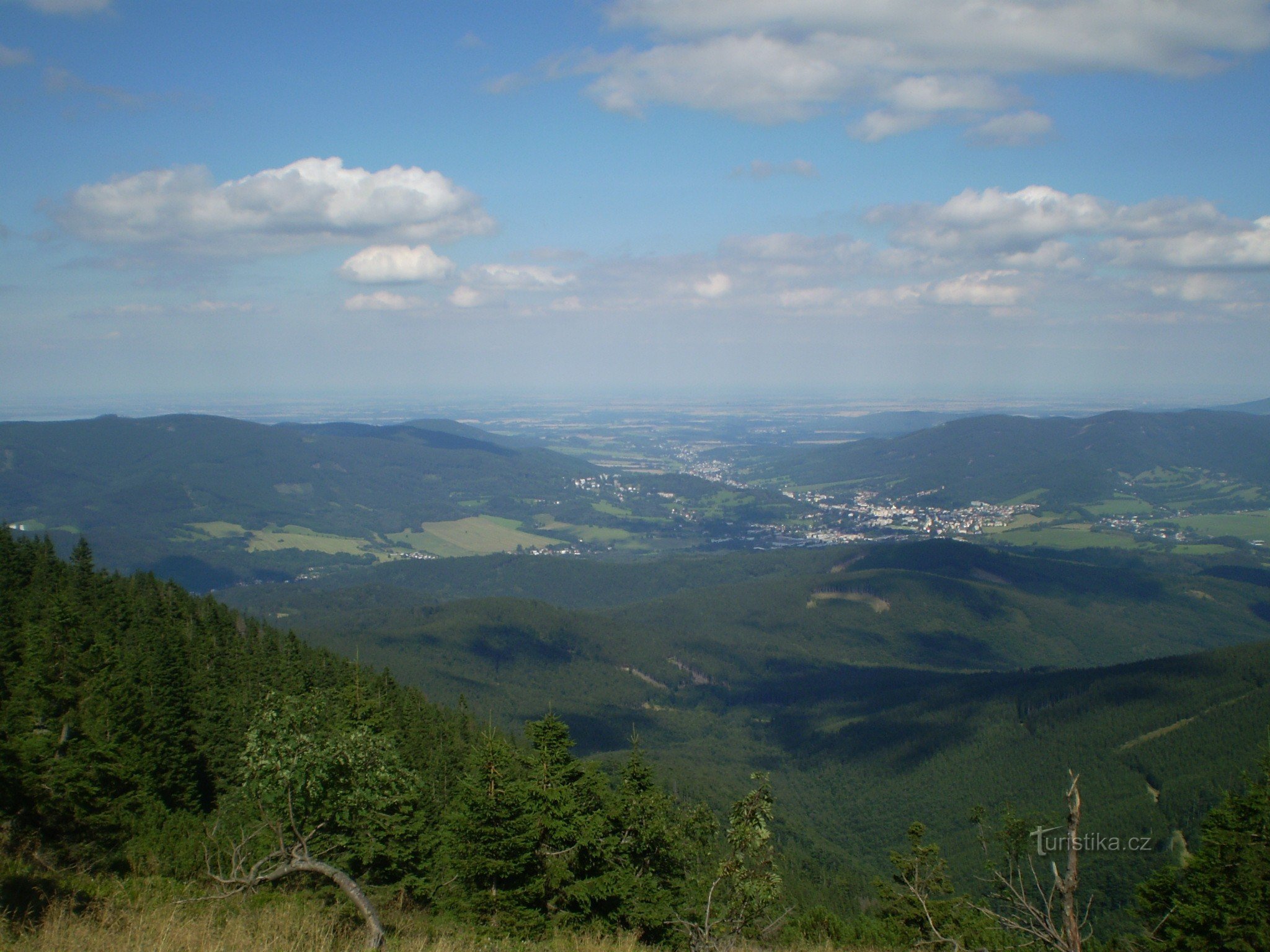 Uitzicht vanaf Šerák 1