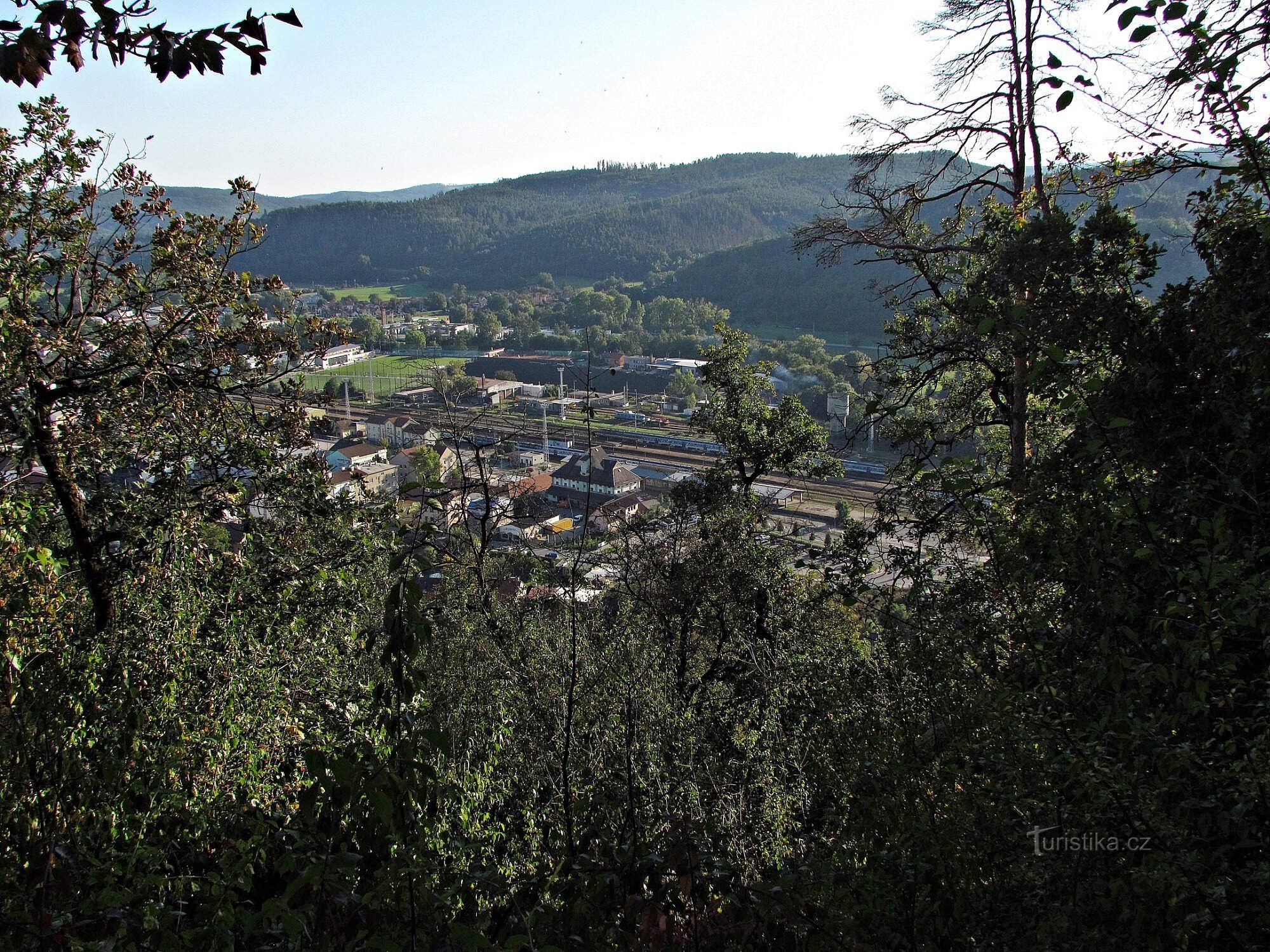 Utsikt från sluttningarna av Květnice