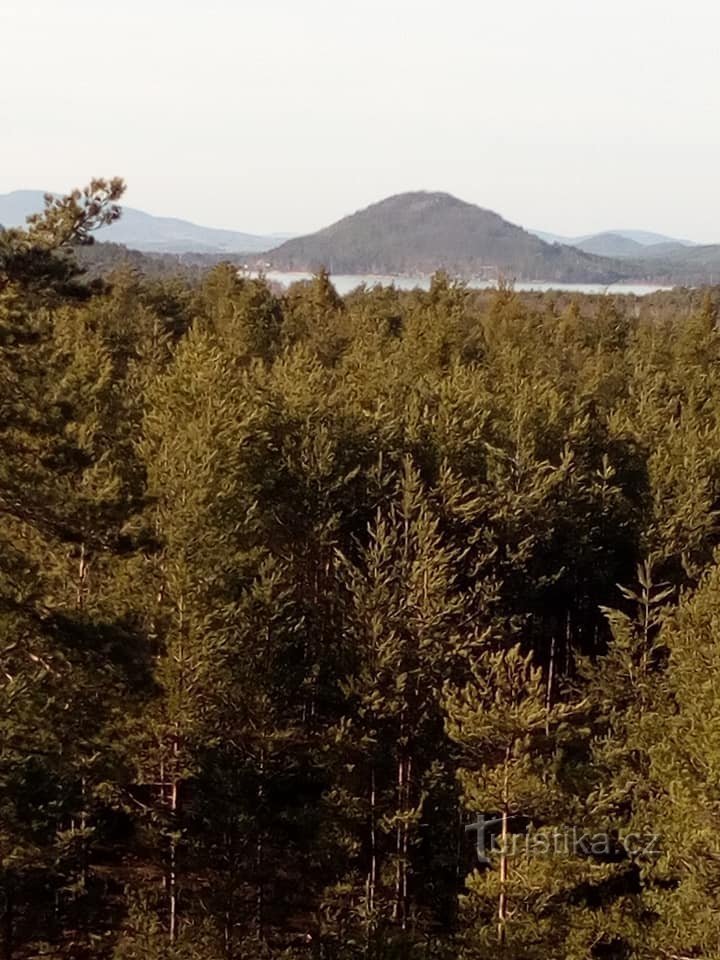 Králův stolec viewpoint - view of Borný