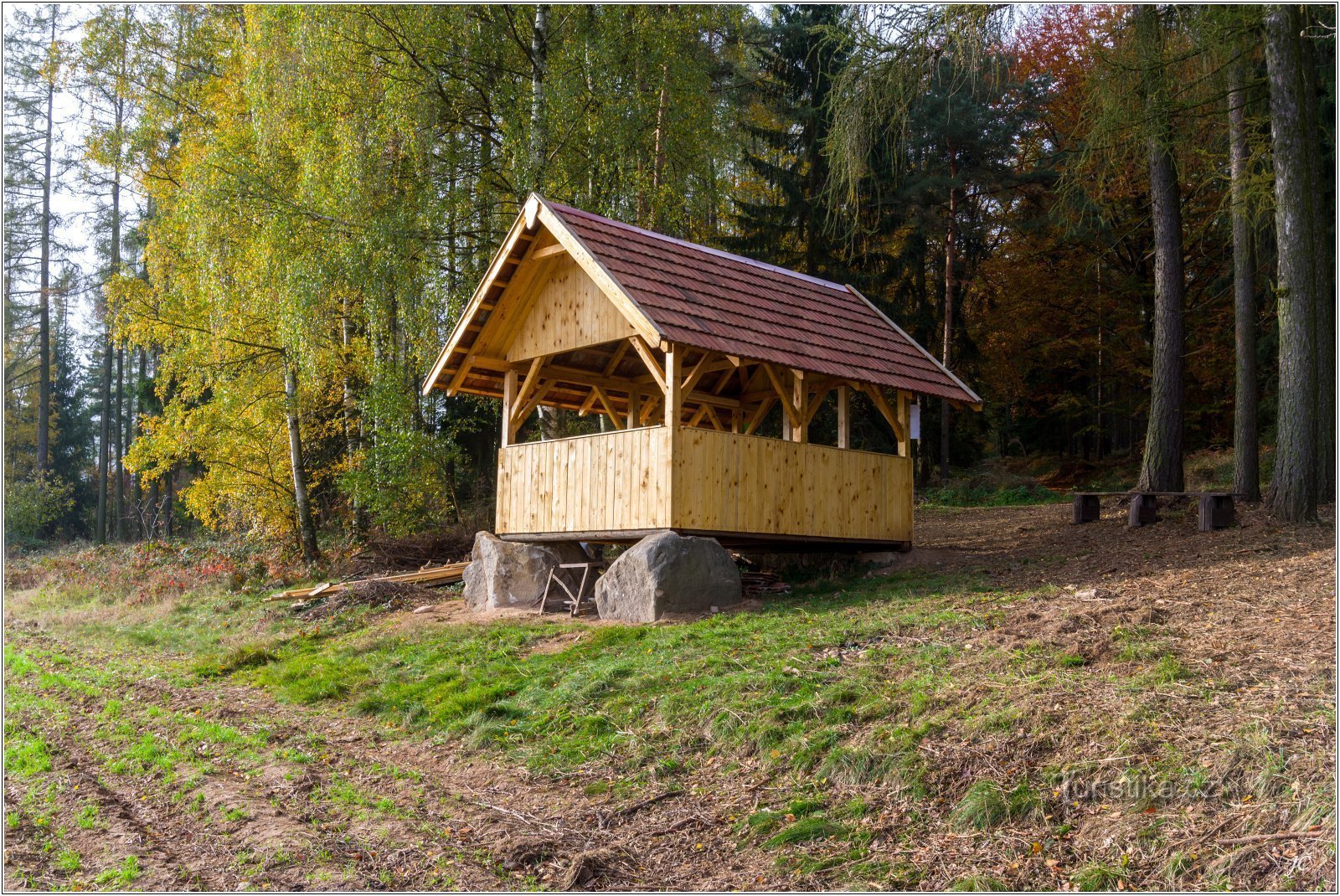 Aussichtspunkt auf den Felsbrocken