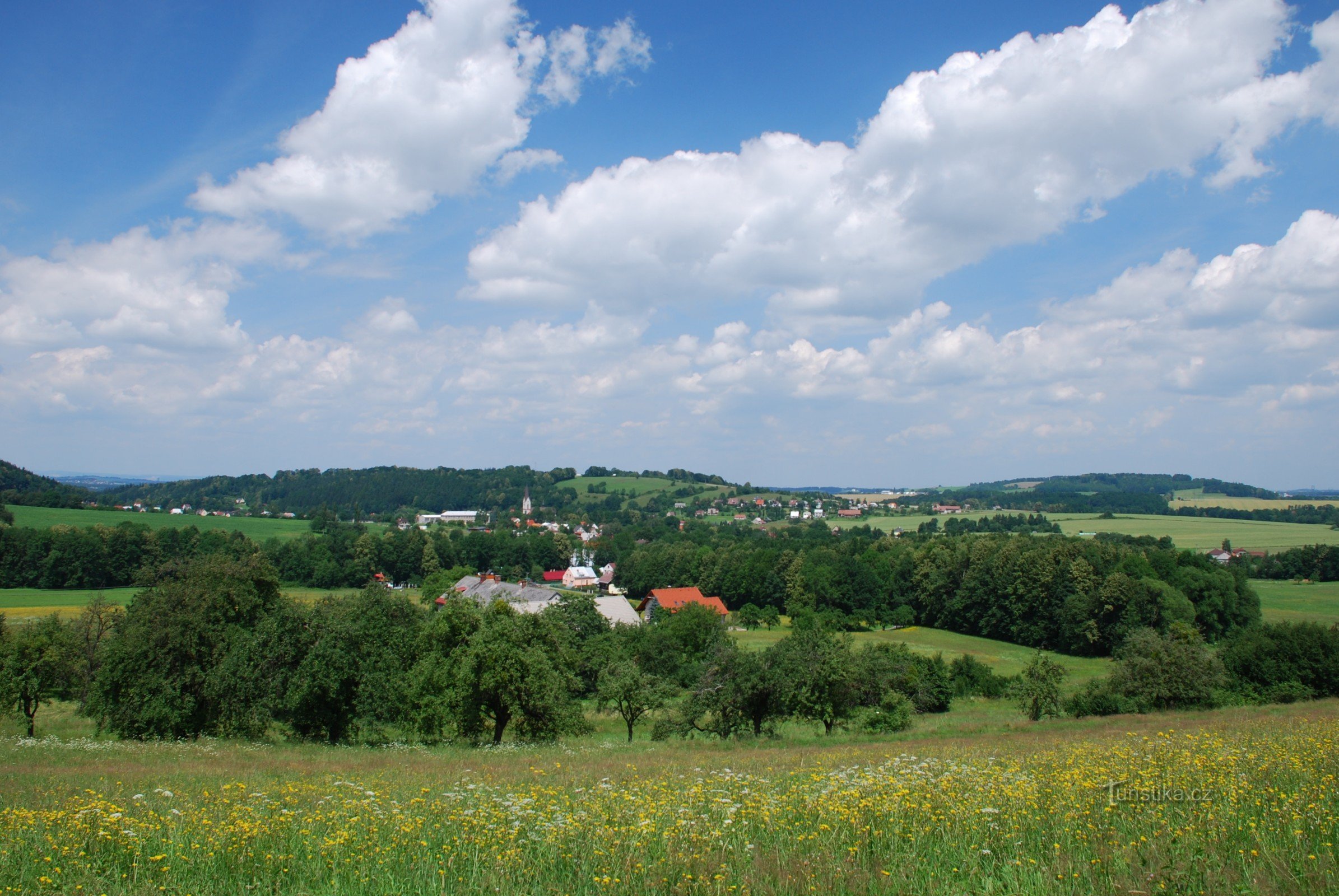 Pogled na livade Janovice