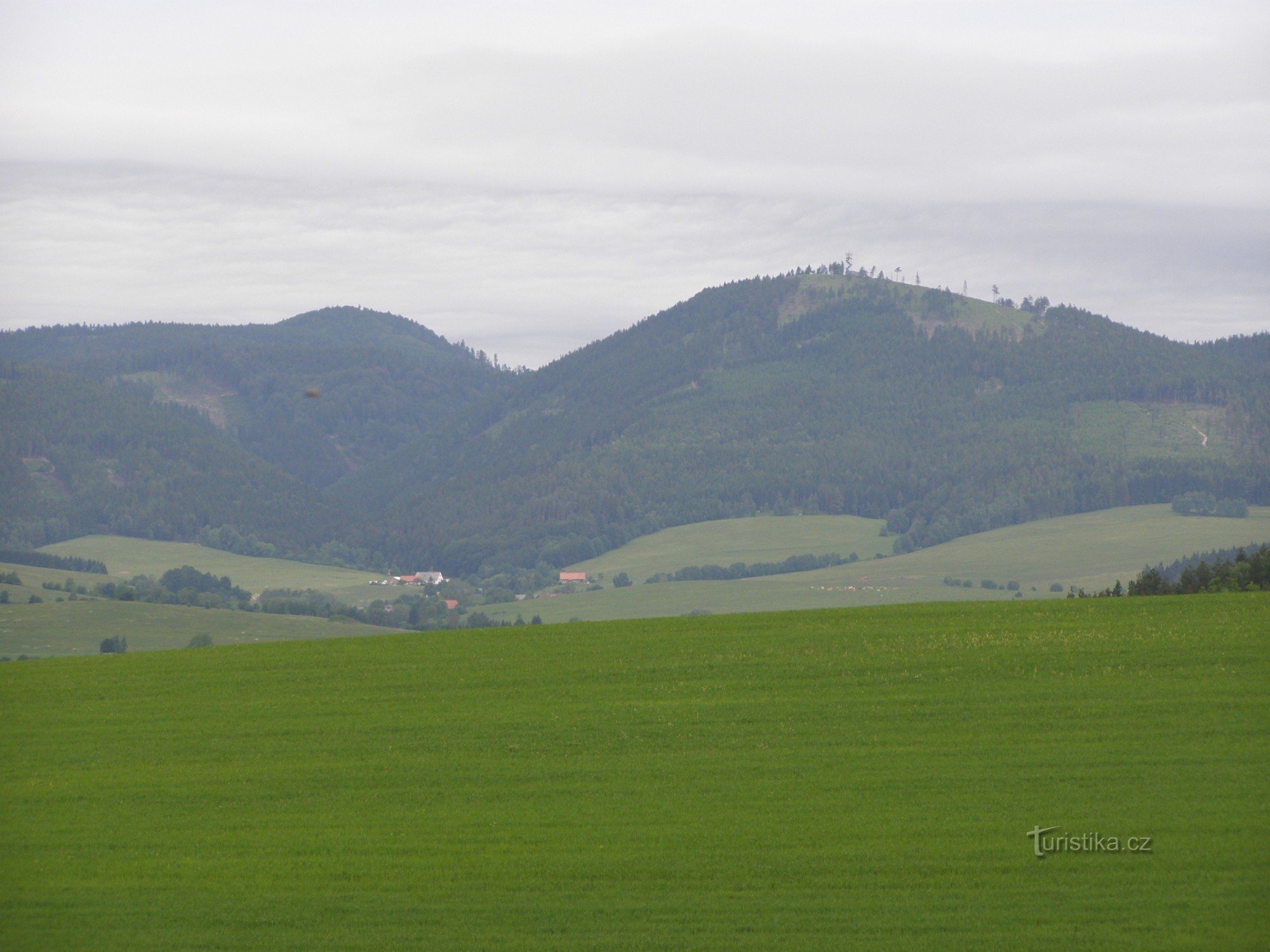 θέα στο Javoří hory