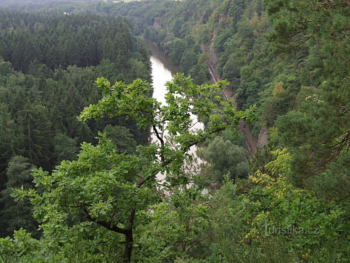 Vyhlídka na řeku Sázavu