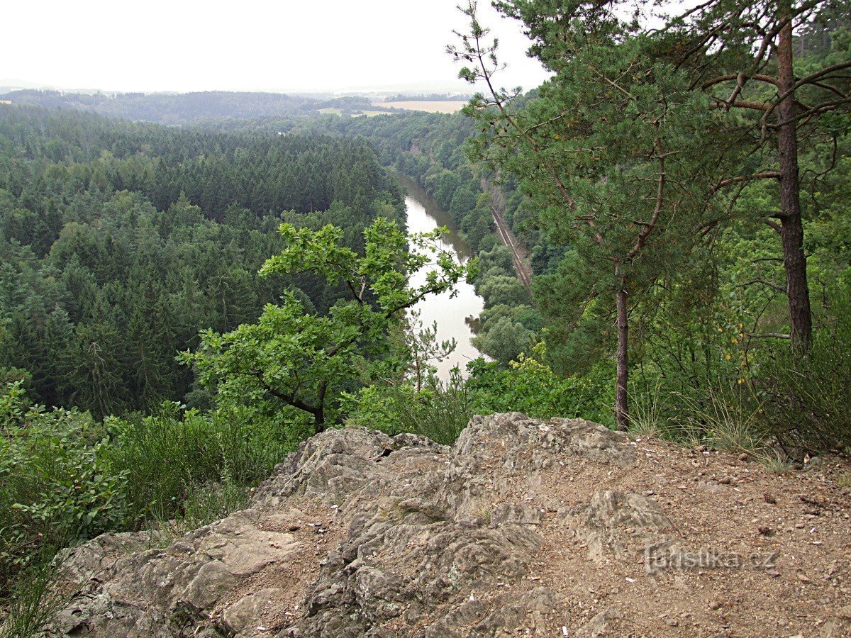Vue sur la rivière Sazava