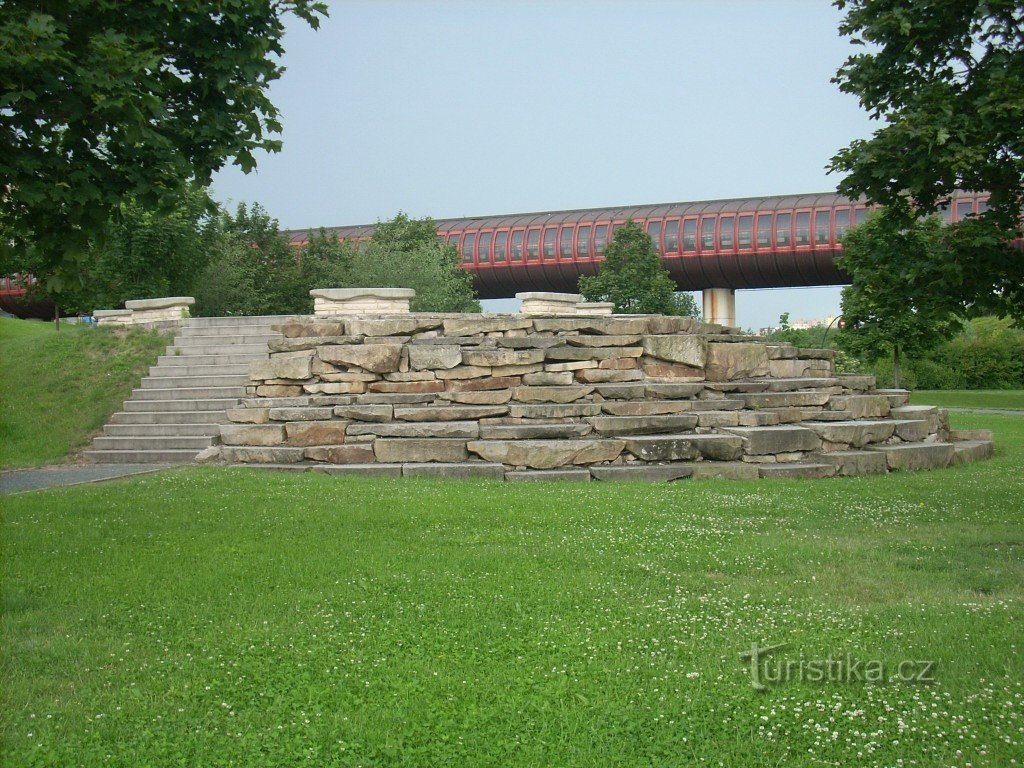 Blick auf den Teich