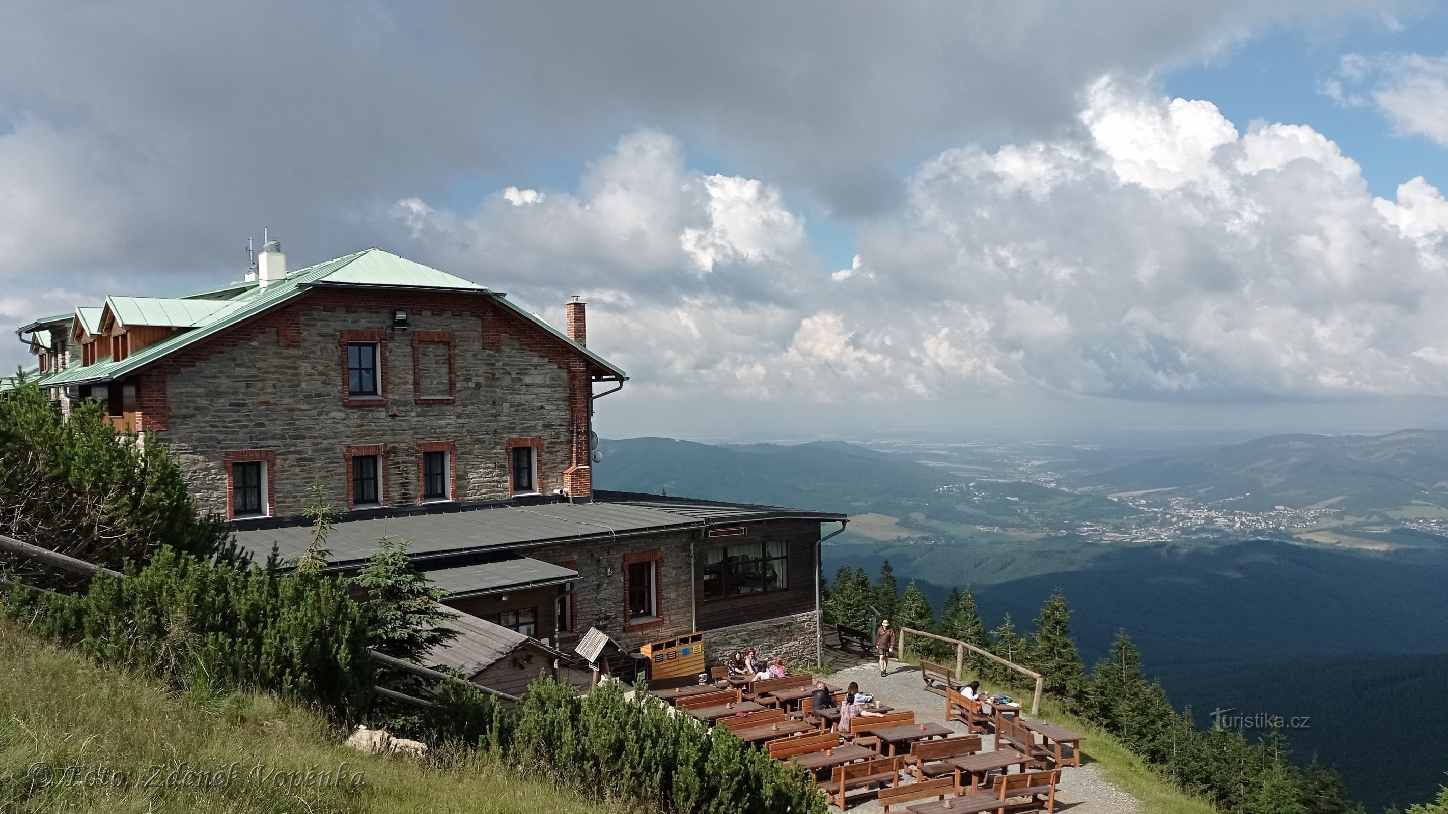 Punto di osservazione a Šerák.