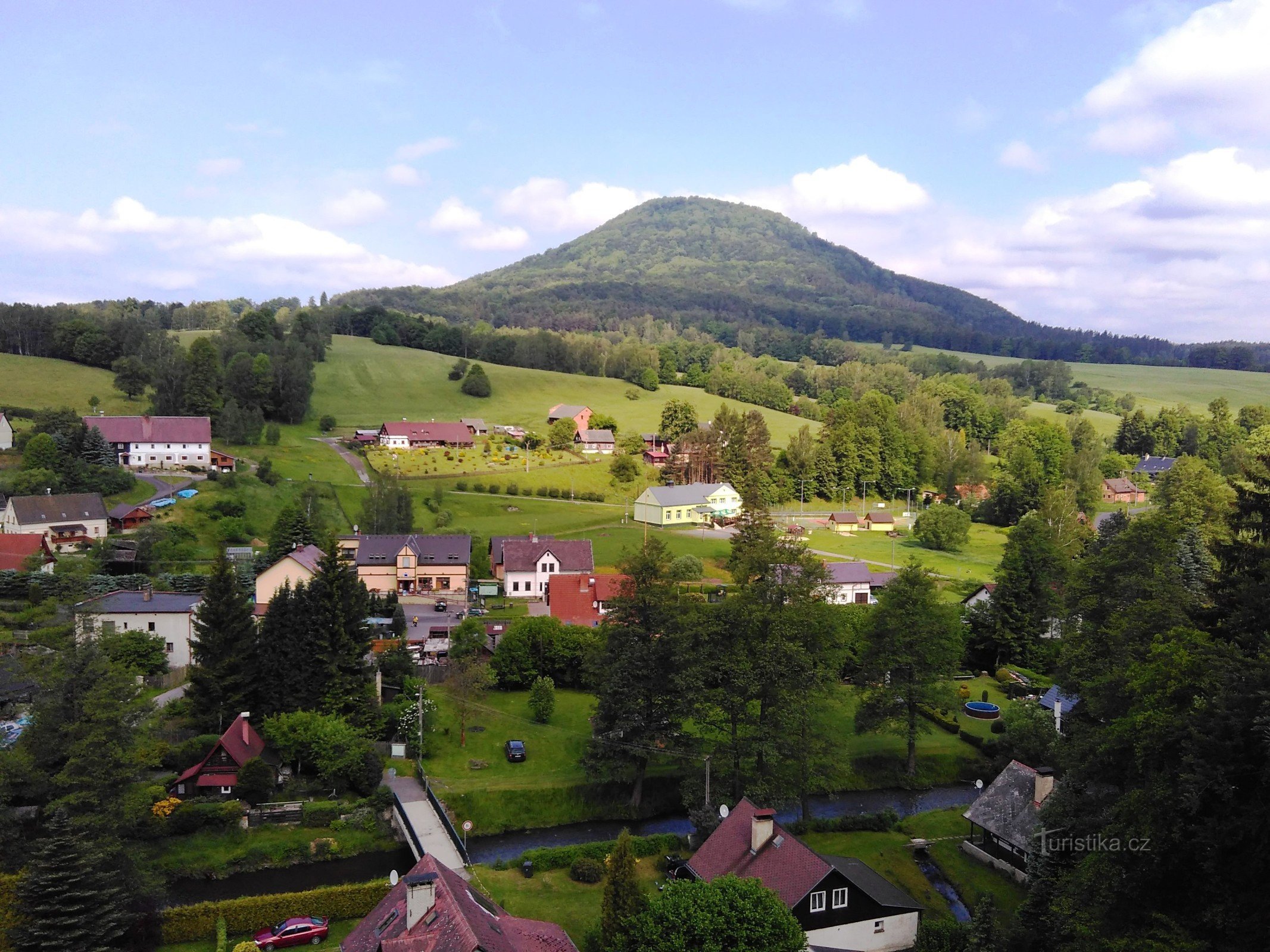 point de vue Au-dessus du lac - Růžovský vrch