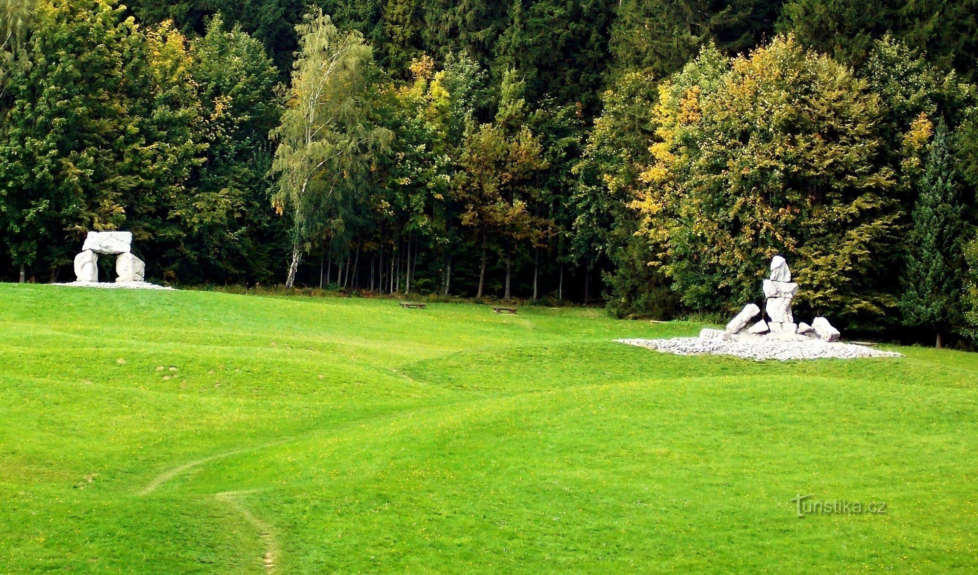 Uitzicht over de Jeseník Spa