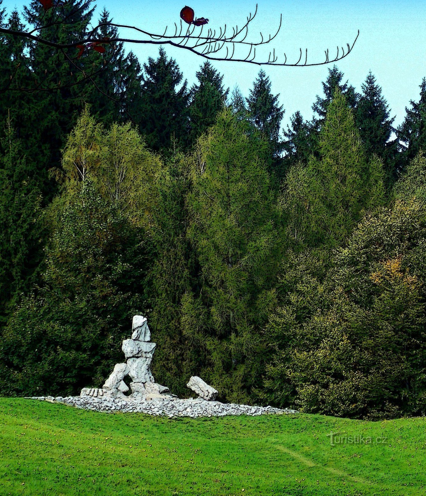 Blick auf das Heilbad Jeseník