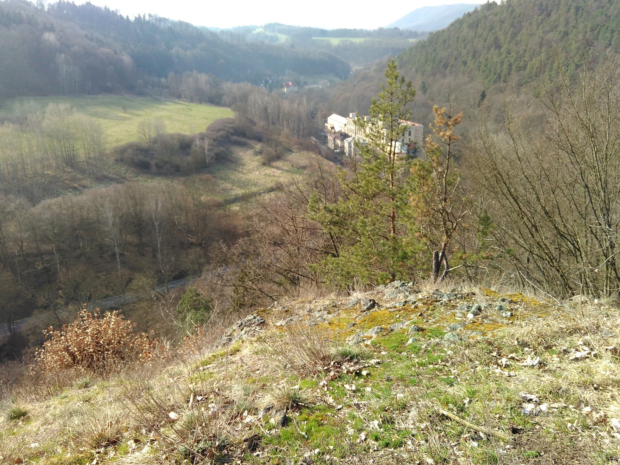 udsigtspunkt over Terezín-dalen