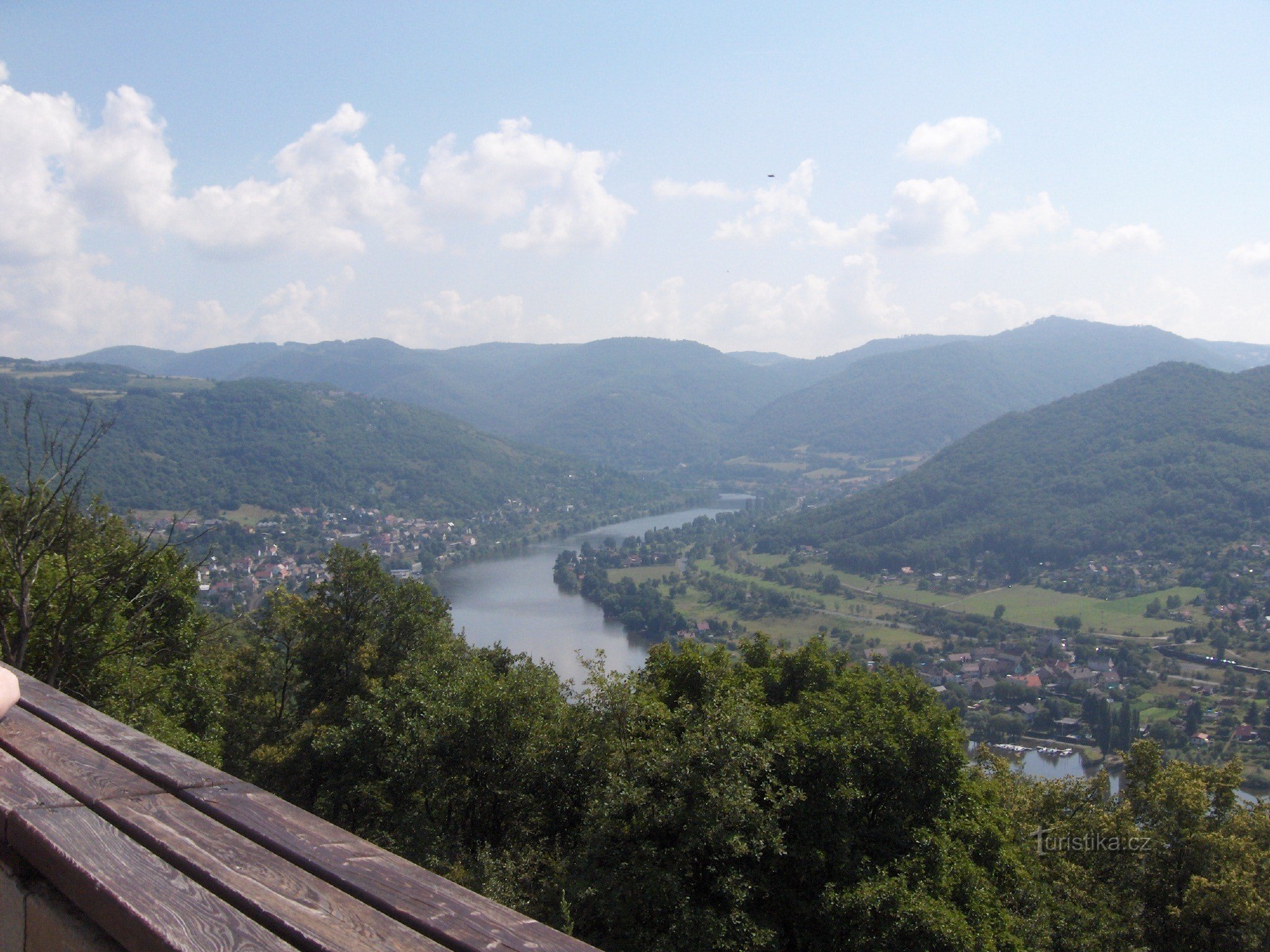 Blick von der Kirche Dubické