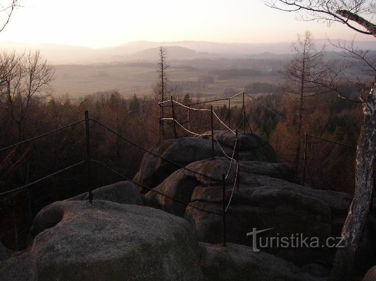 Lookout: Early evening view from the lookout.