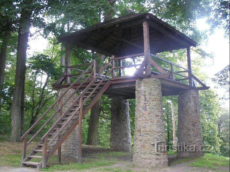 Lookout: View of Bezruč's lookout