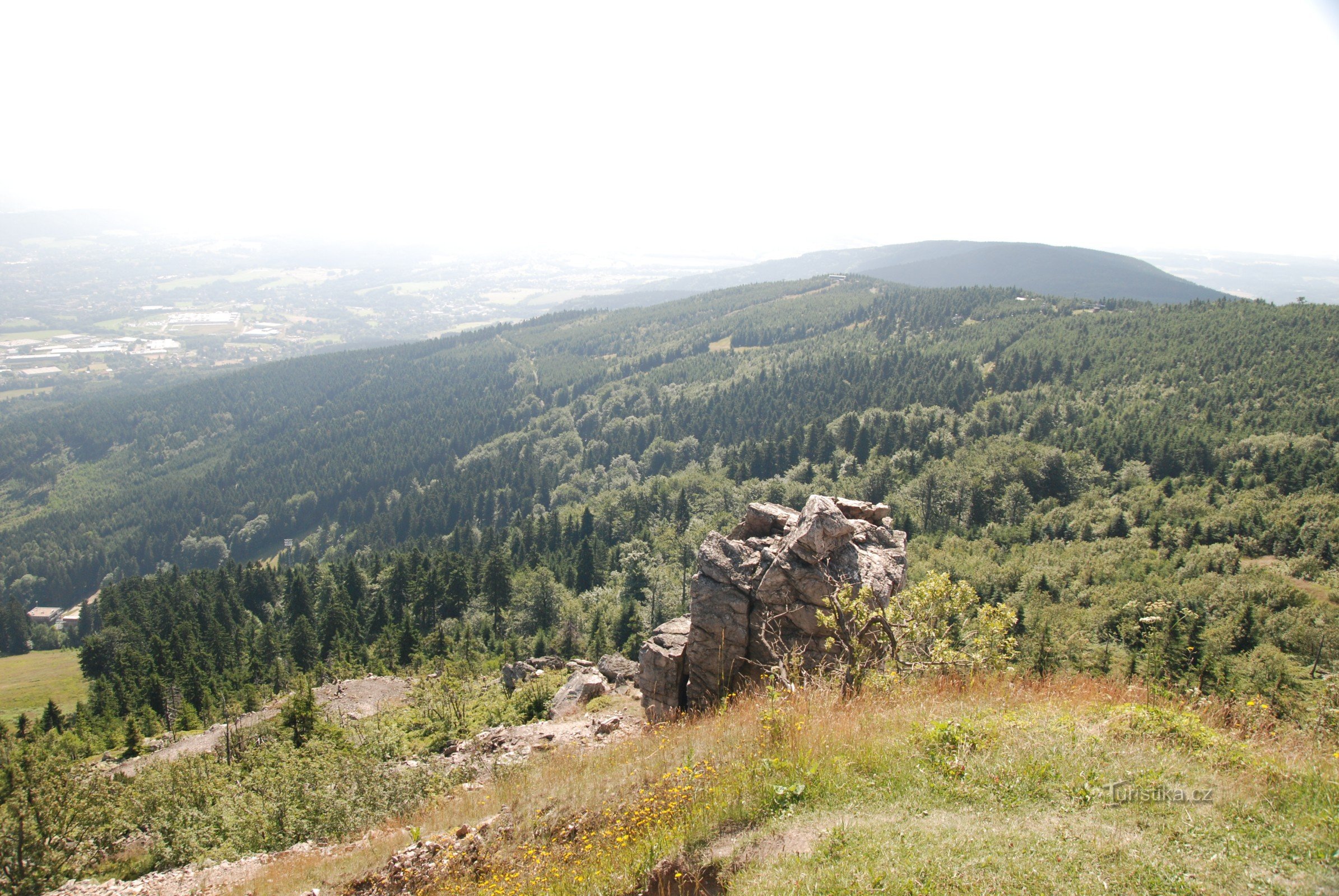 Uitzicht vanaf Ještěd