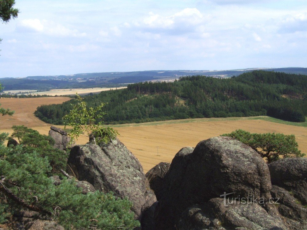 Widok ze Skał Kapucynów