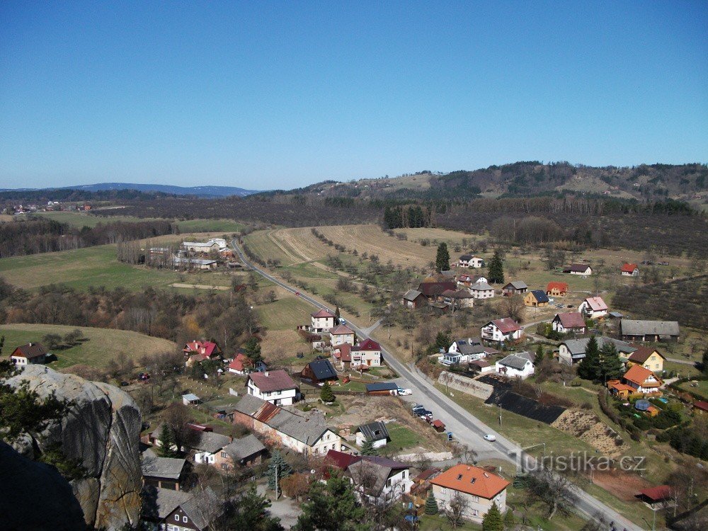 Vista dalle rocce Klokočské