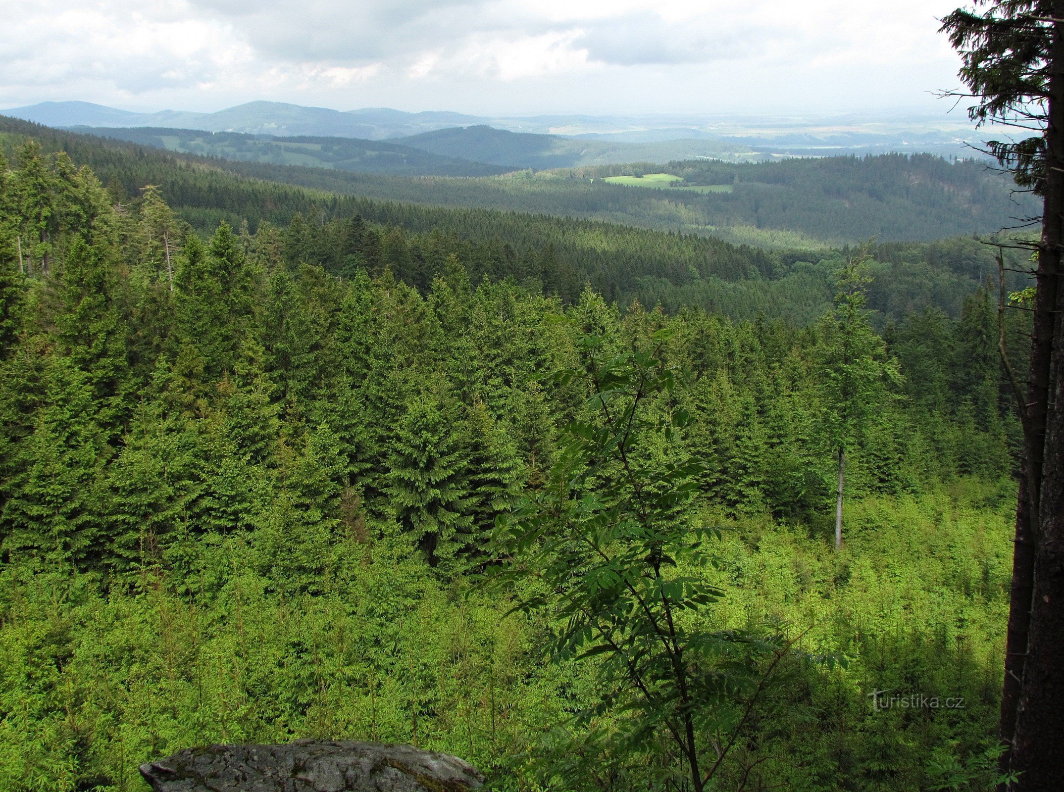 view from the island above Výre