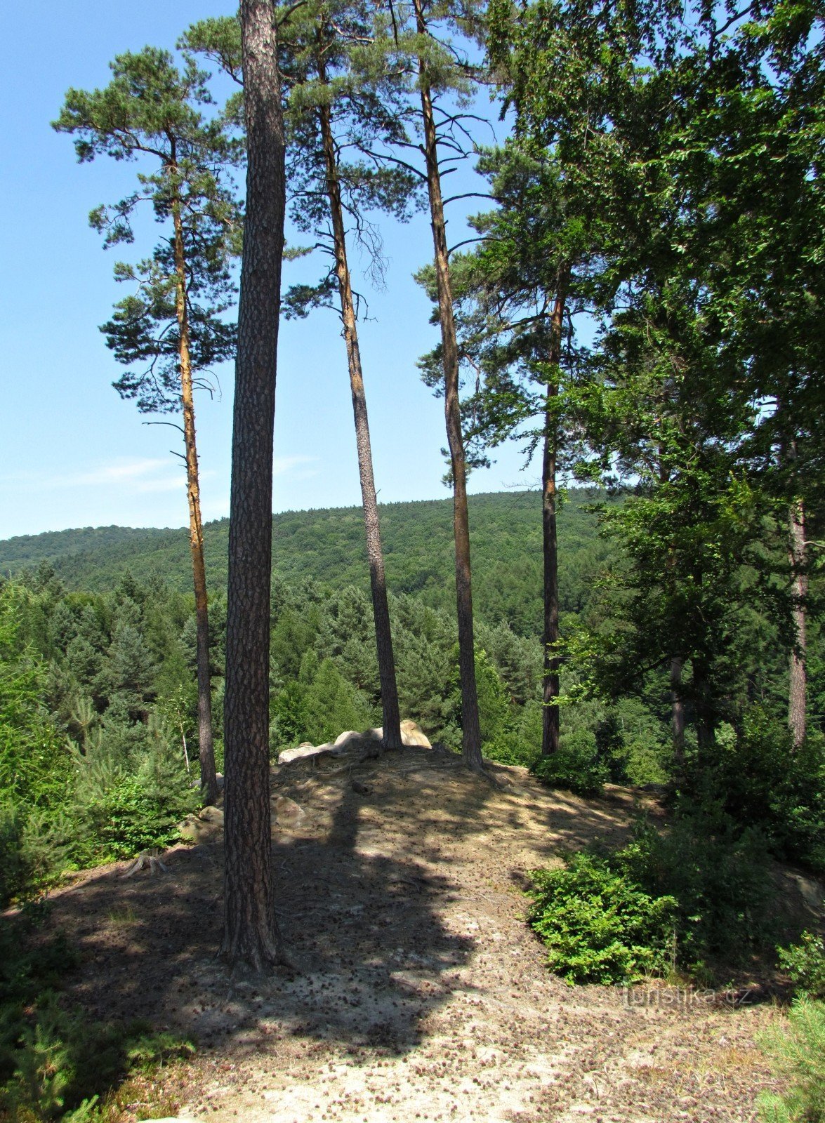 Rocher d'observation près du chalet Radost