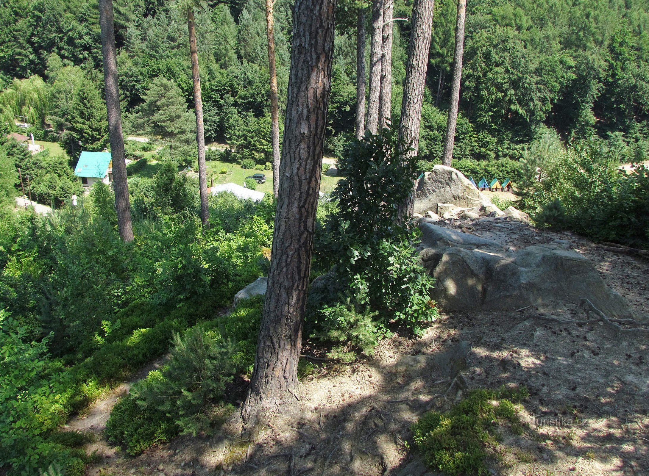 Rocher d'observation près du chalet Radost