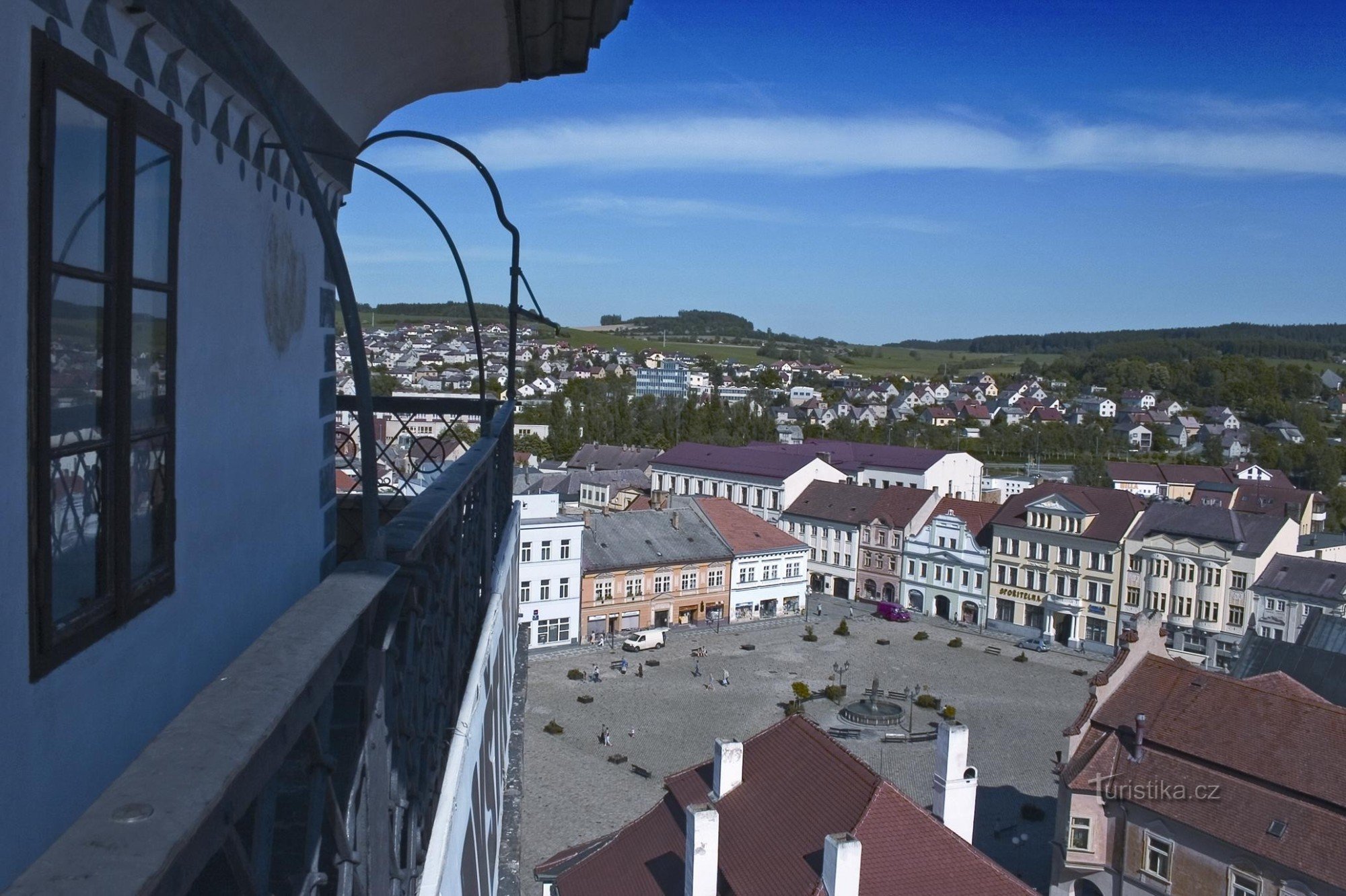 Utsiktstornet i kyrkan St. Bartholomew, författare: Janoušek