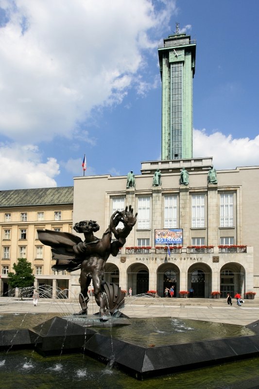 Torre de observación del nuevo ayuntamiento de Ostrava