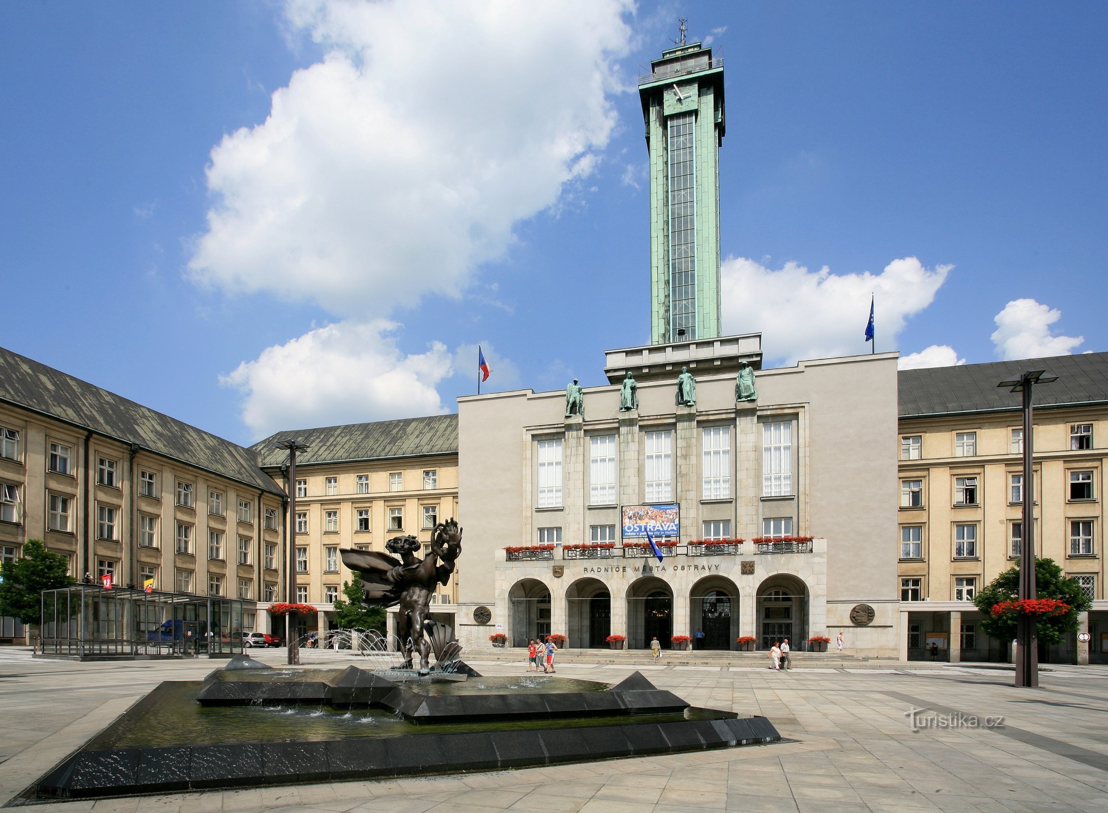 Aussichtsturm des Neuen Rathauses in Ostrava