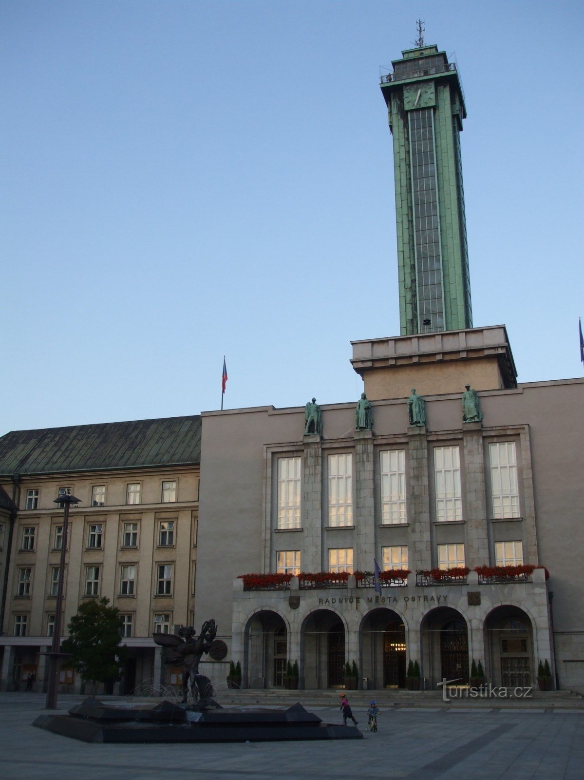 Utsiktstorn för det nya rådhuset i Ostrava.