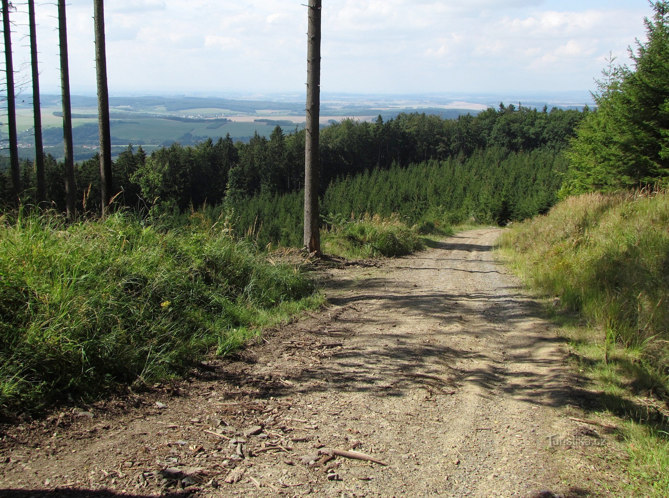 Utsiktsplats under Poschlá Hill