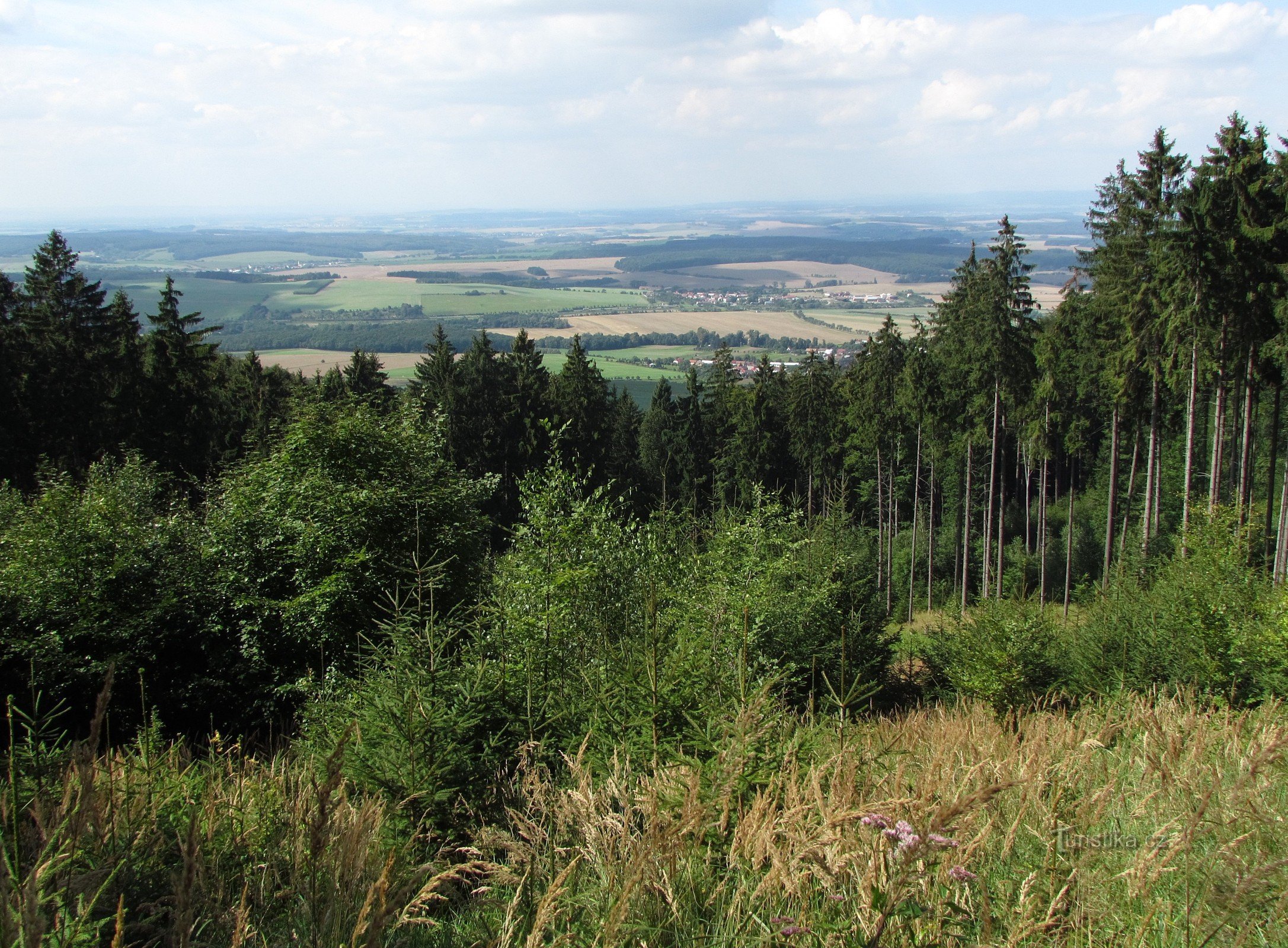 Lookout point under Poschlá hill