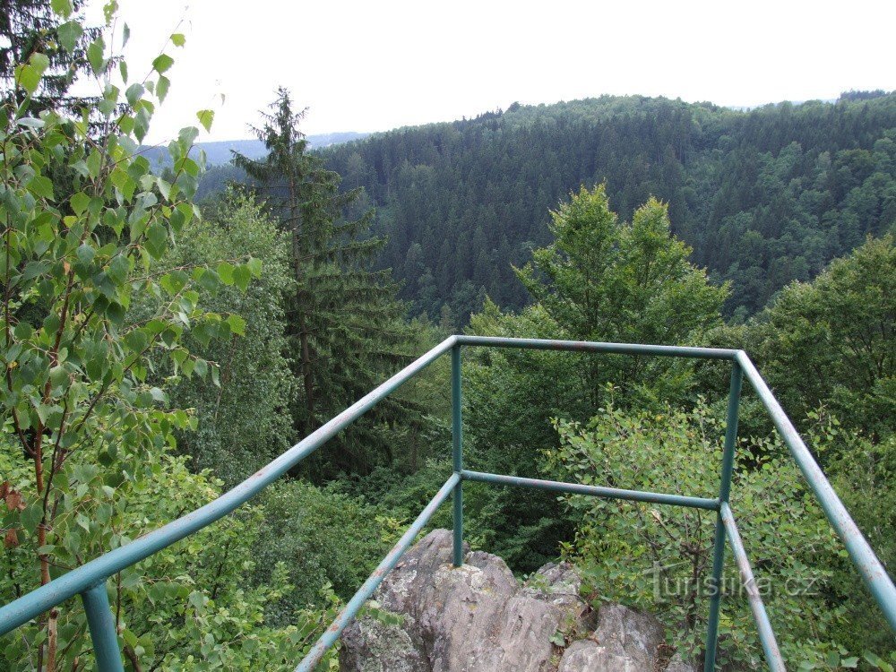 Miradouros na trilha Kamenické