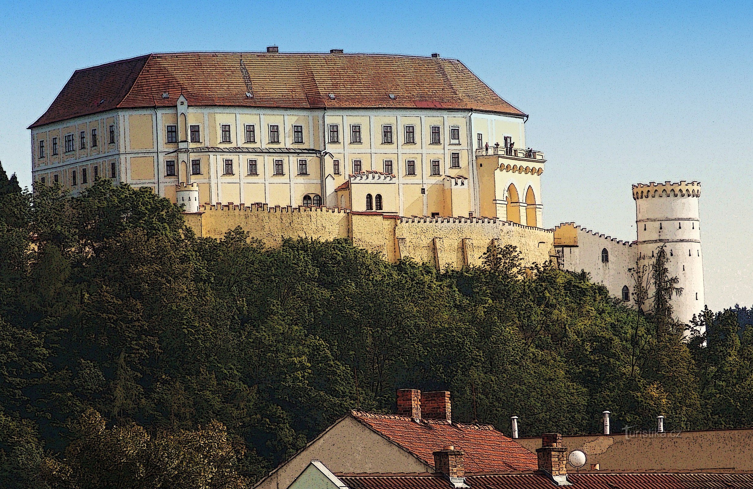 Stadtrundfahrt - zum Schloss Letovice