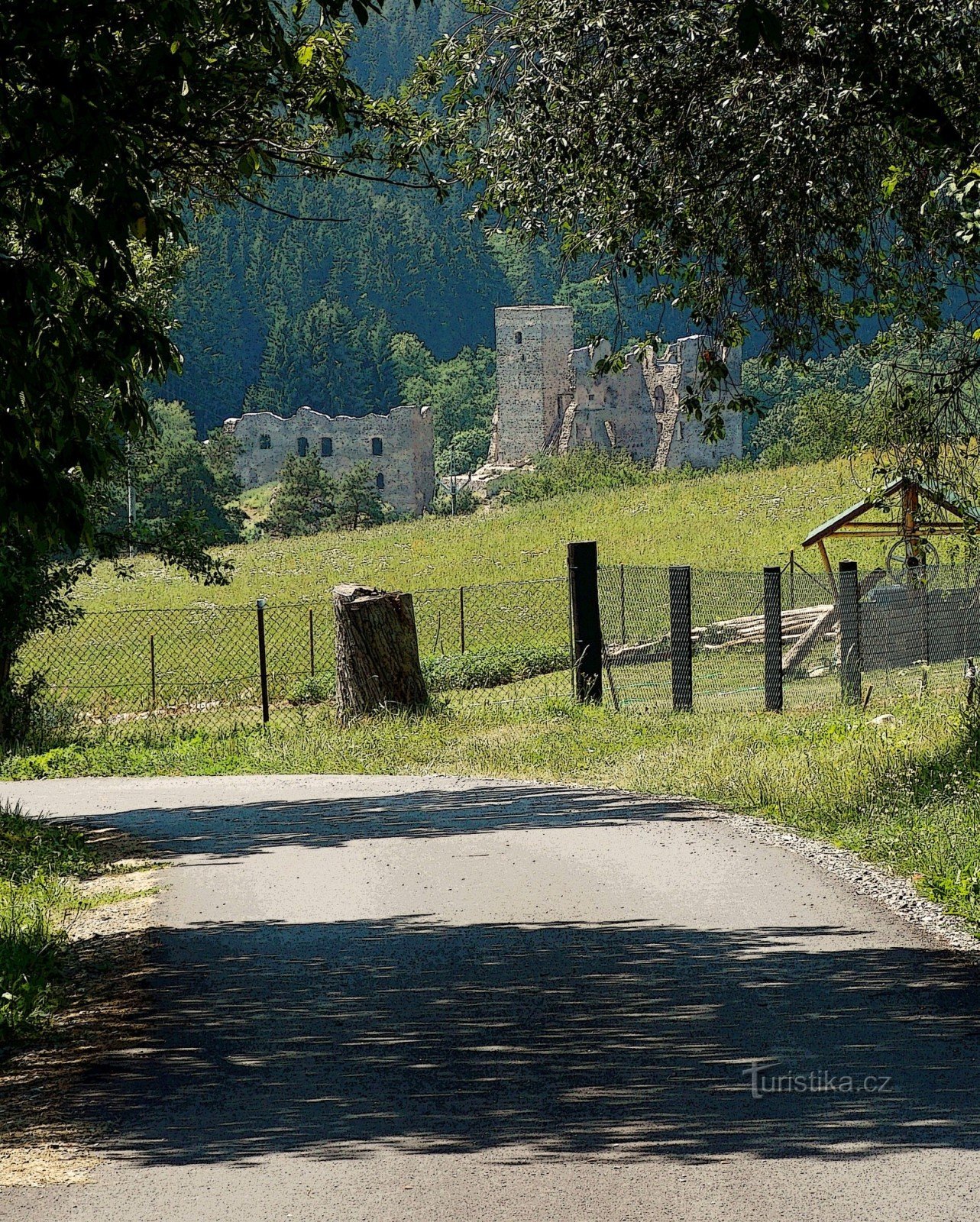 Excursion aux ruines du château de Rokštejna à Vysočina