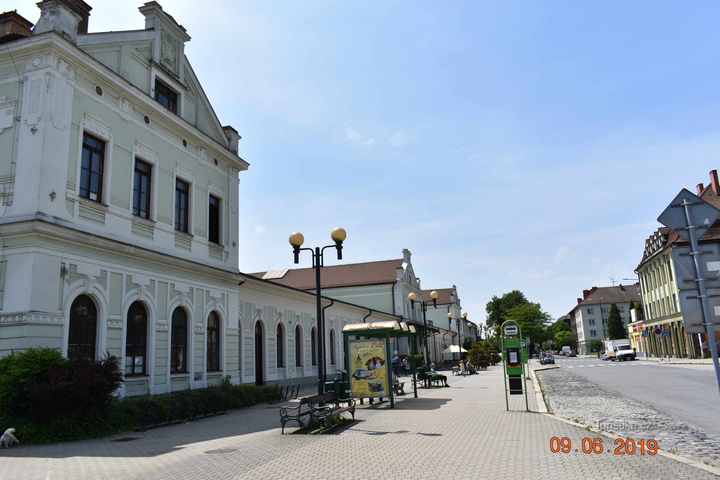 El edificio de expedición de la estación ferroviaria de Bohumín