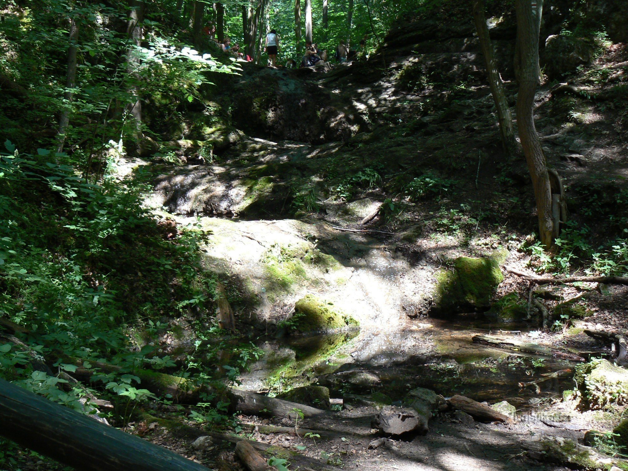 Dry Bubovice waterfalls