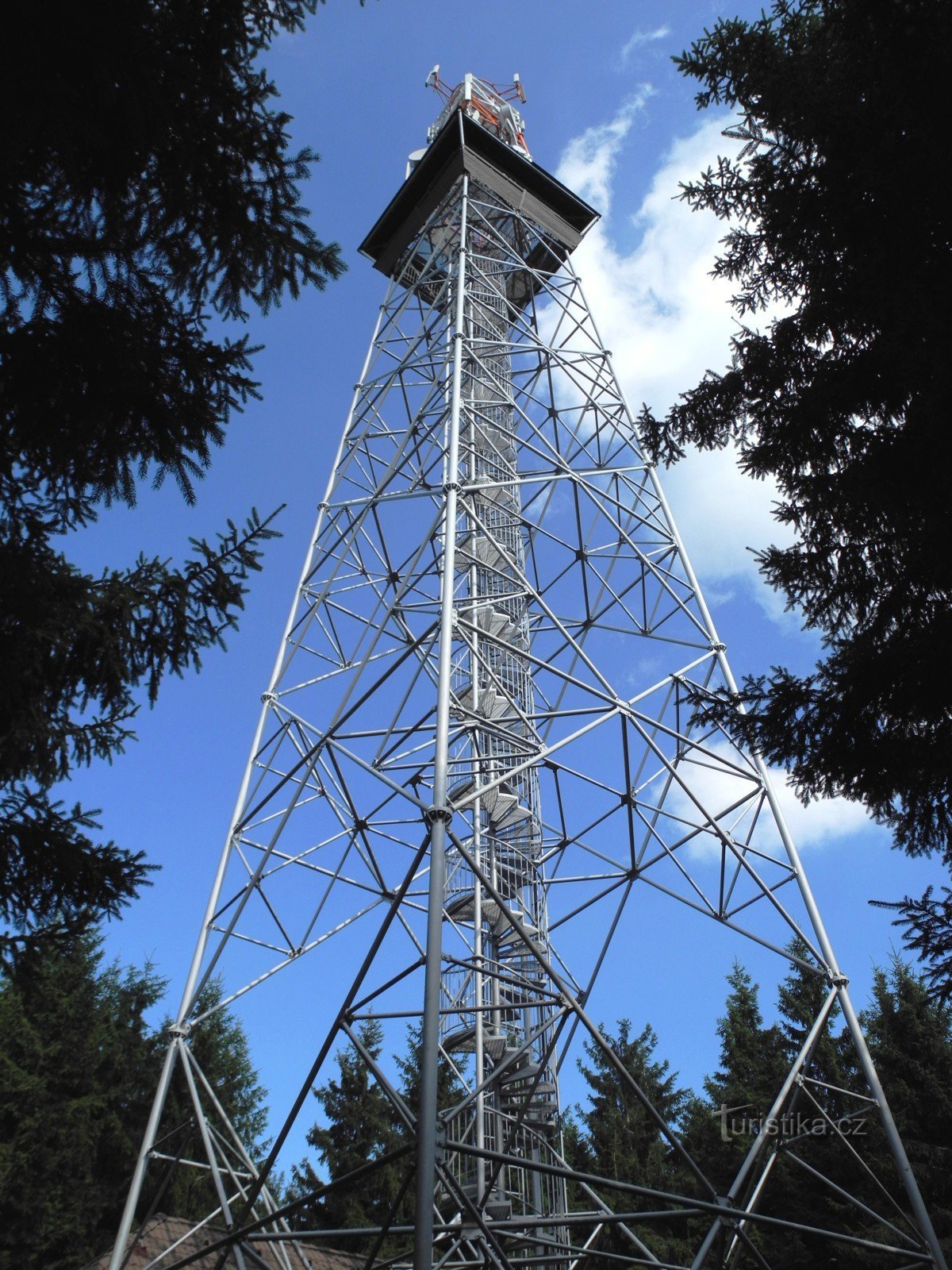 Transmitter with observation deck