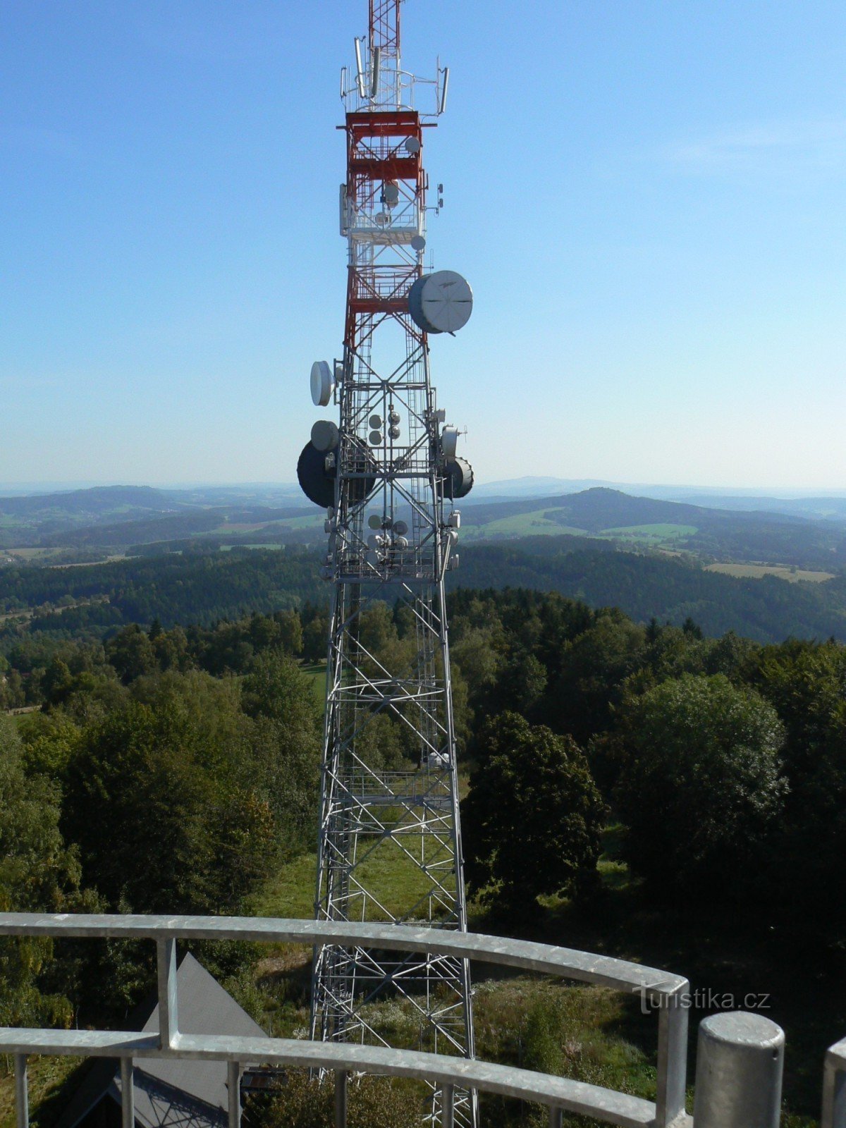 Trasmettitore presso la torre di avvistamento di Tábor