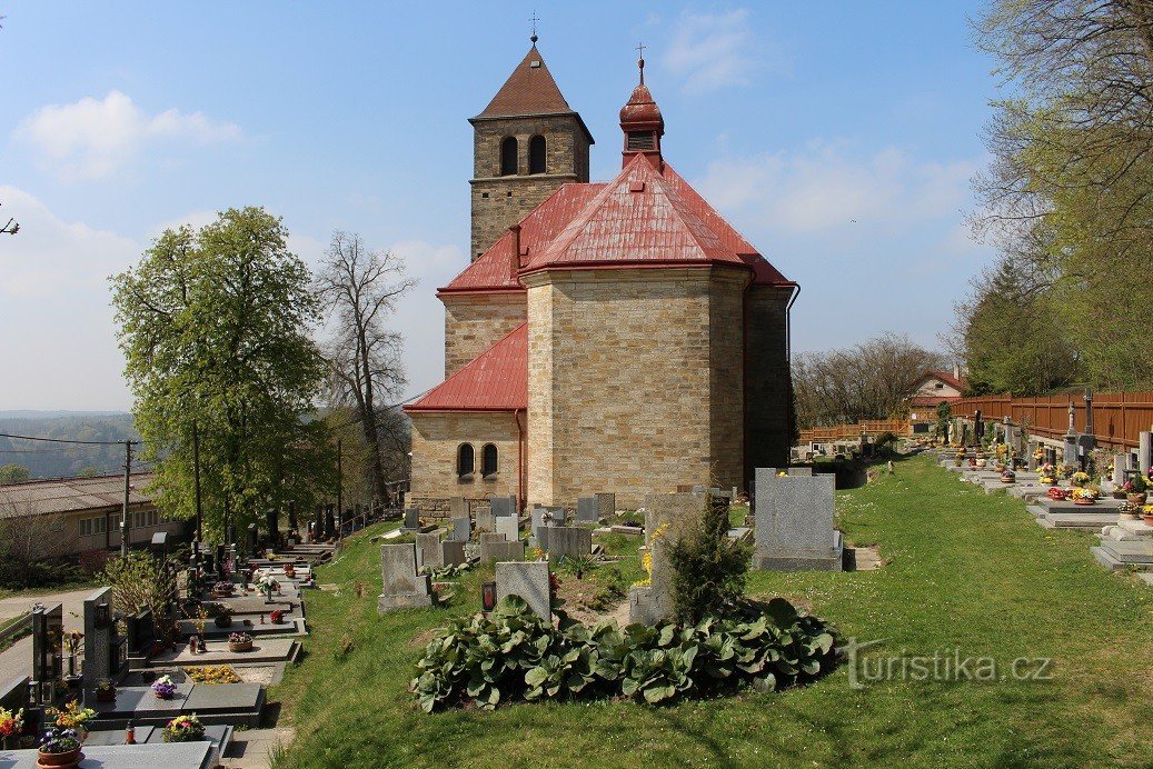 Vyskeř, Костел Успіння Діви Марії