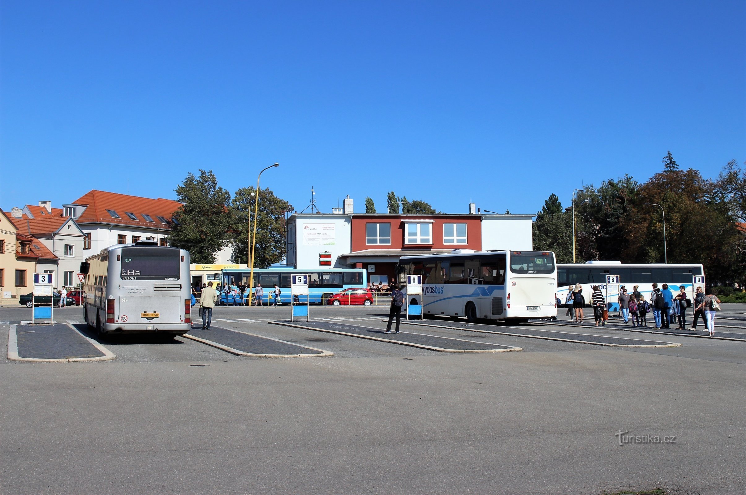 Vyškov - estação de ônibus
