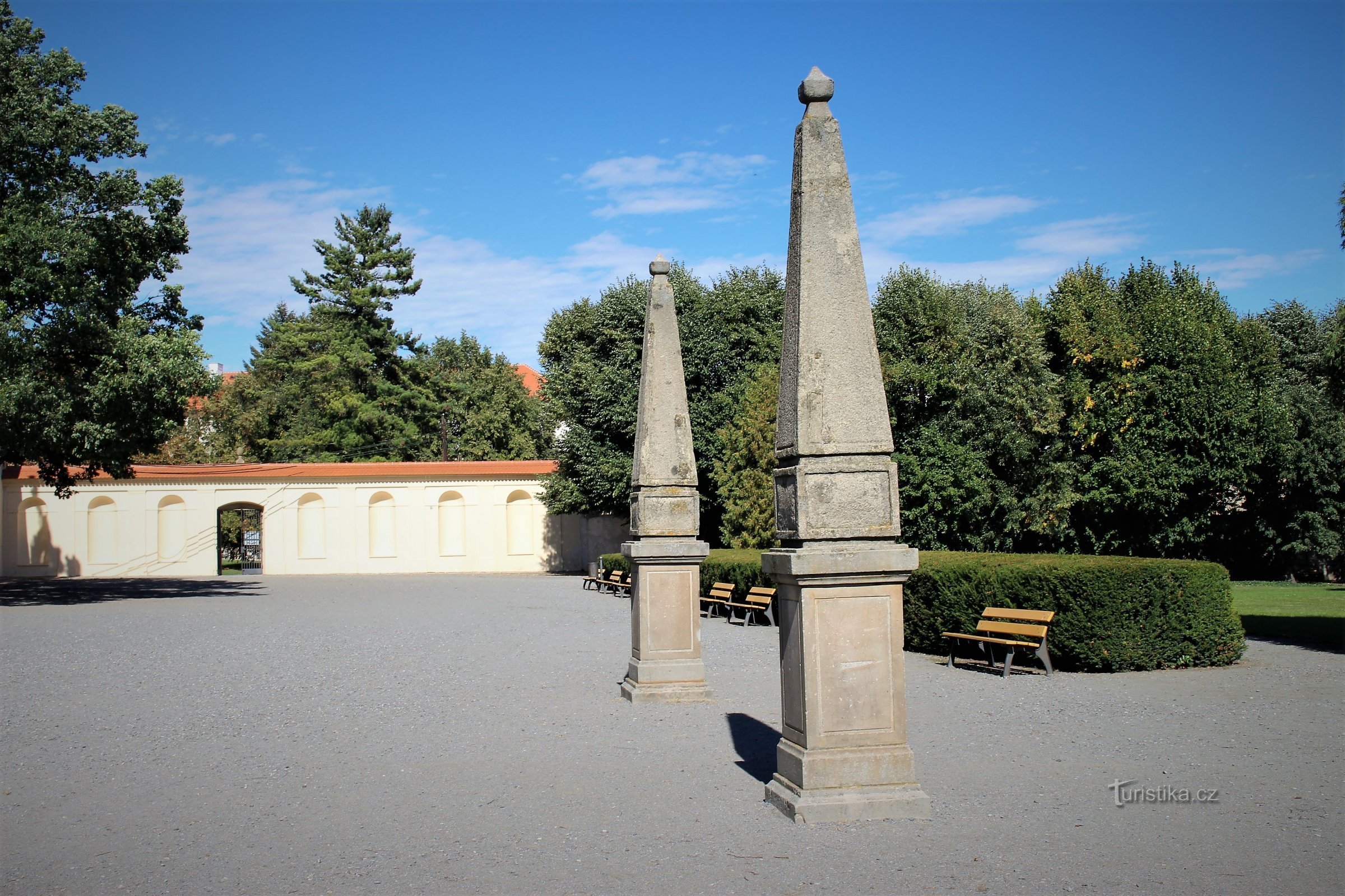 Vyškov - jardin du château et loggia