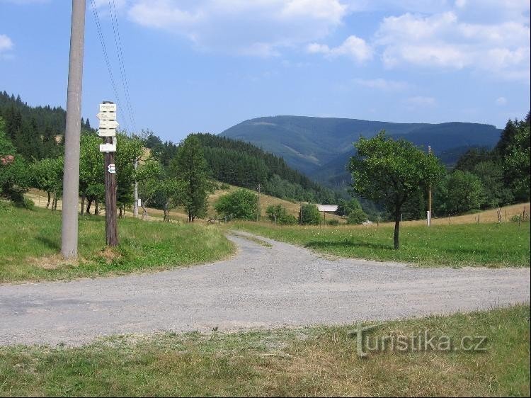 Vyšní Mohelnice - placa de sinalização