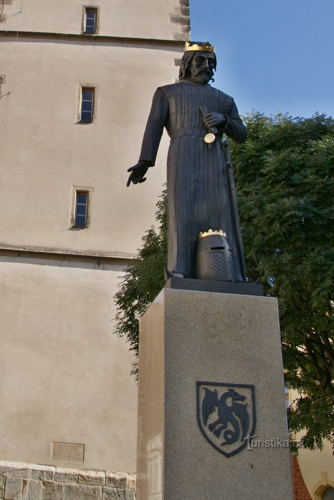 Vysoké Mýto - statue de Přemysl Otakar II.