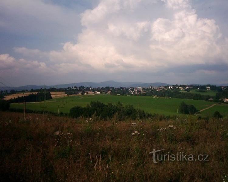 Vysoké nad Jizerou: view of Vysoké nad Jizerou from the southwest