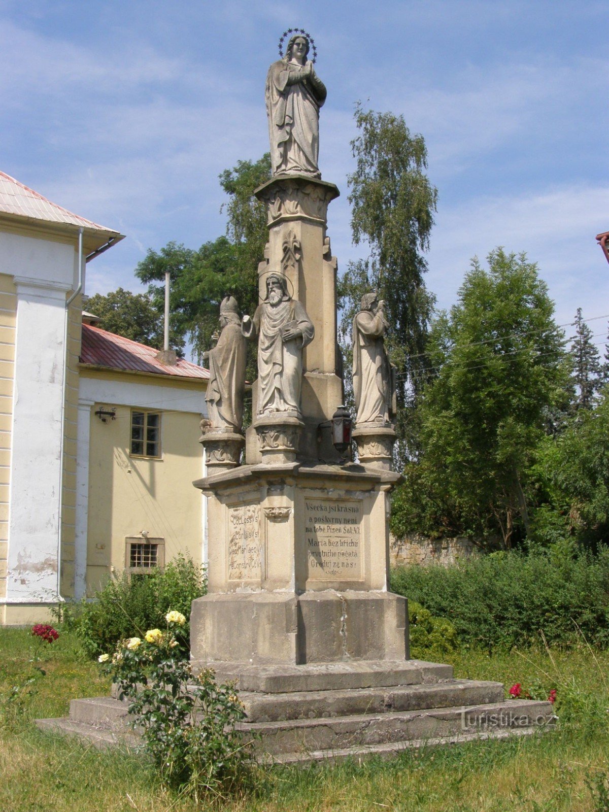 Vysoké Veselí - cột Đức Mẹ