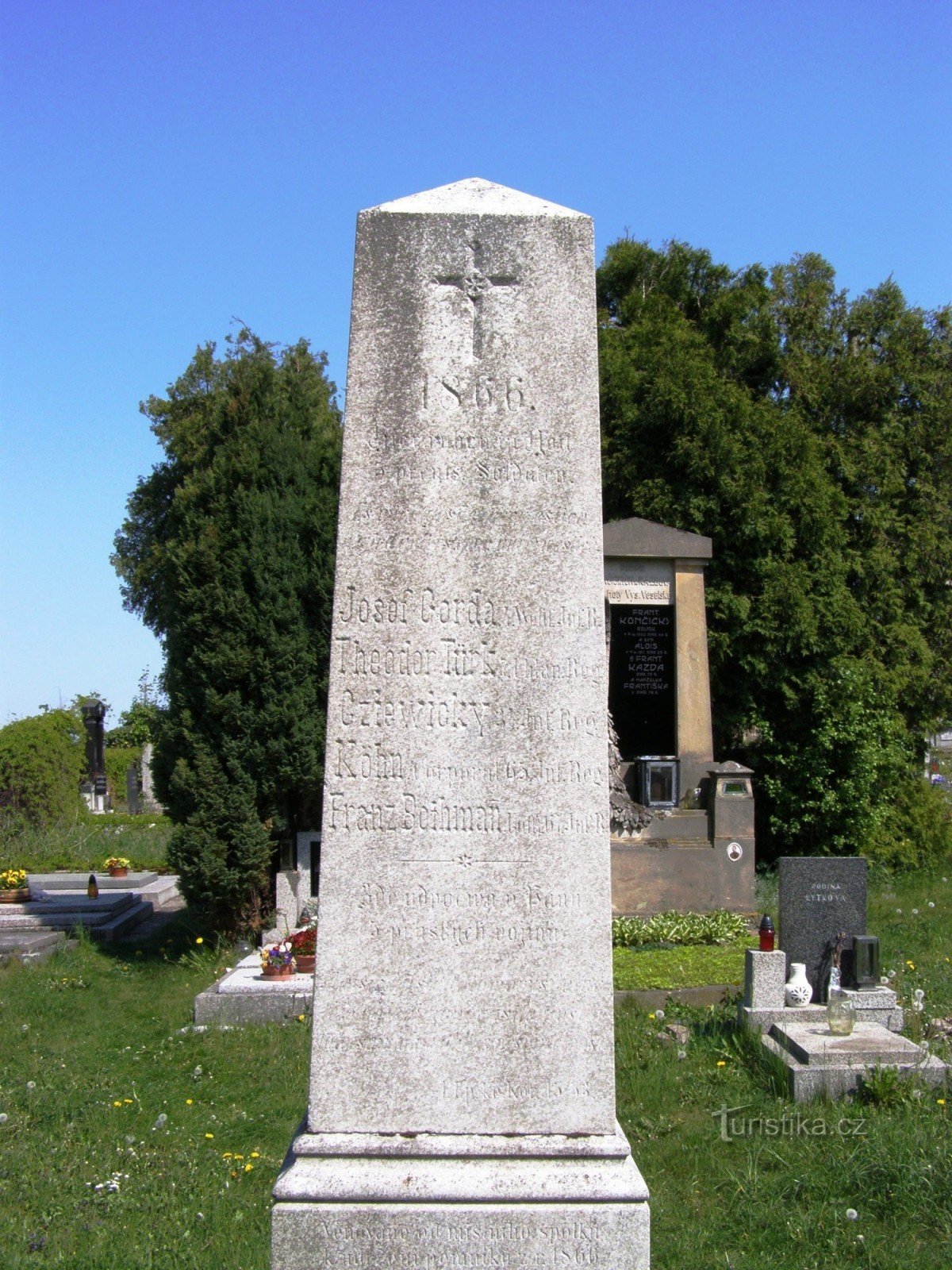 Vysoké Veselí - monument over slaget i 1866