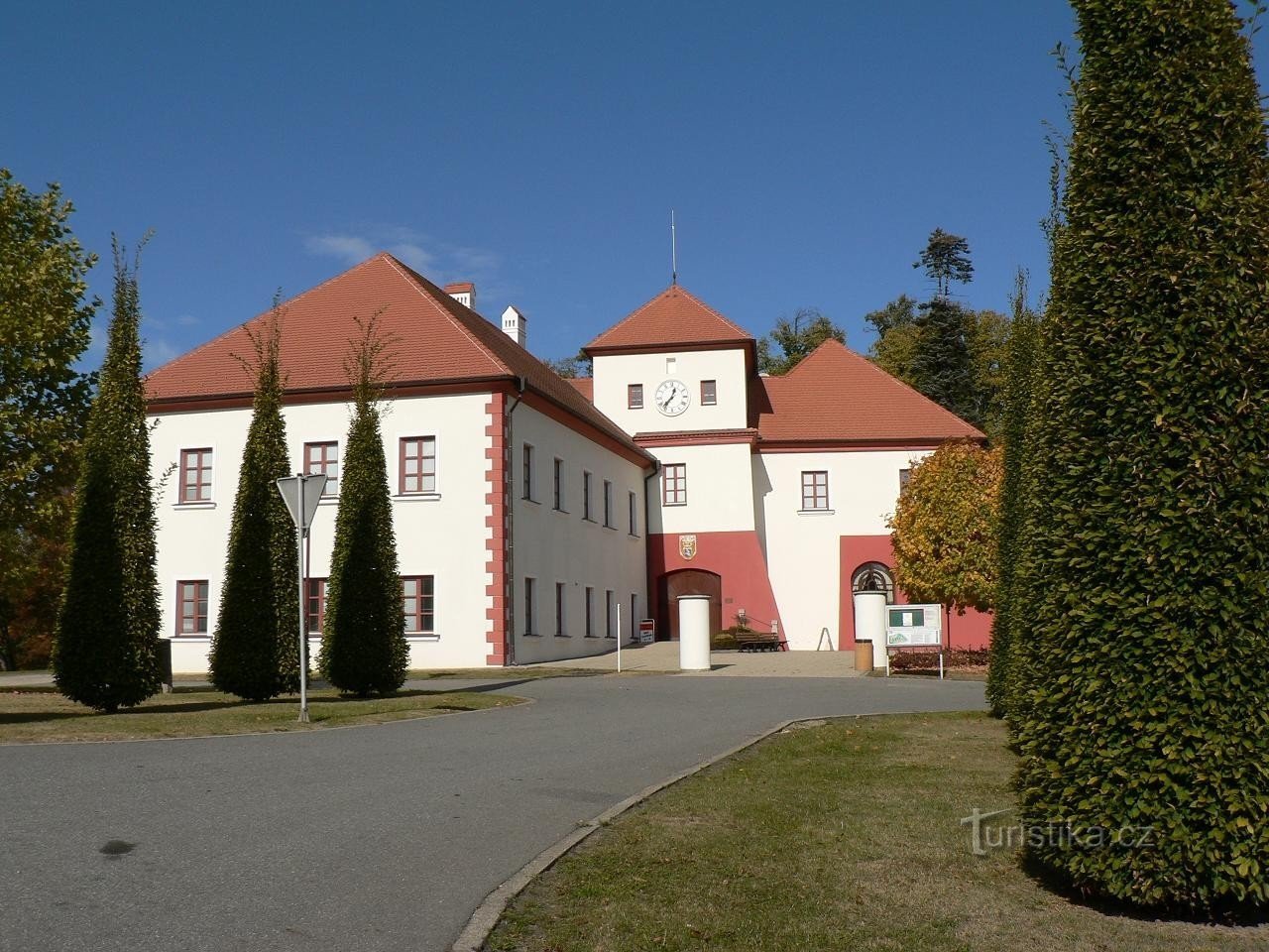 Vysoký Hrádek, ingang van het kasteel