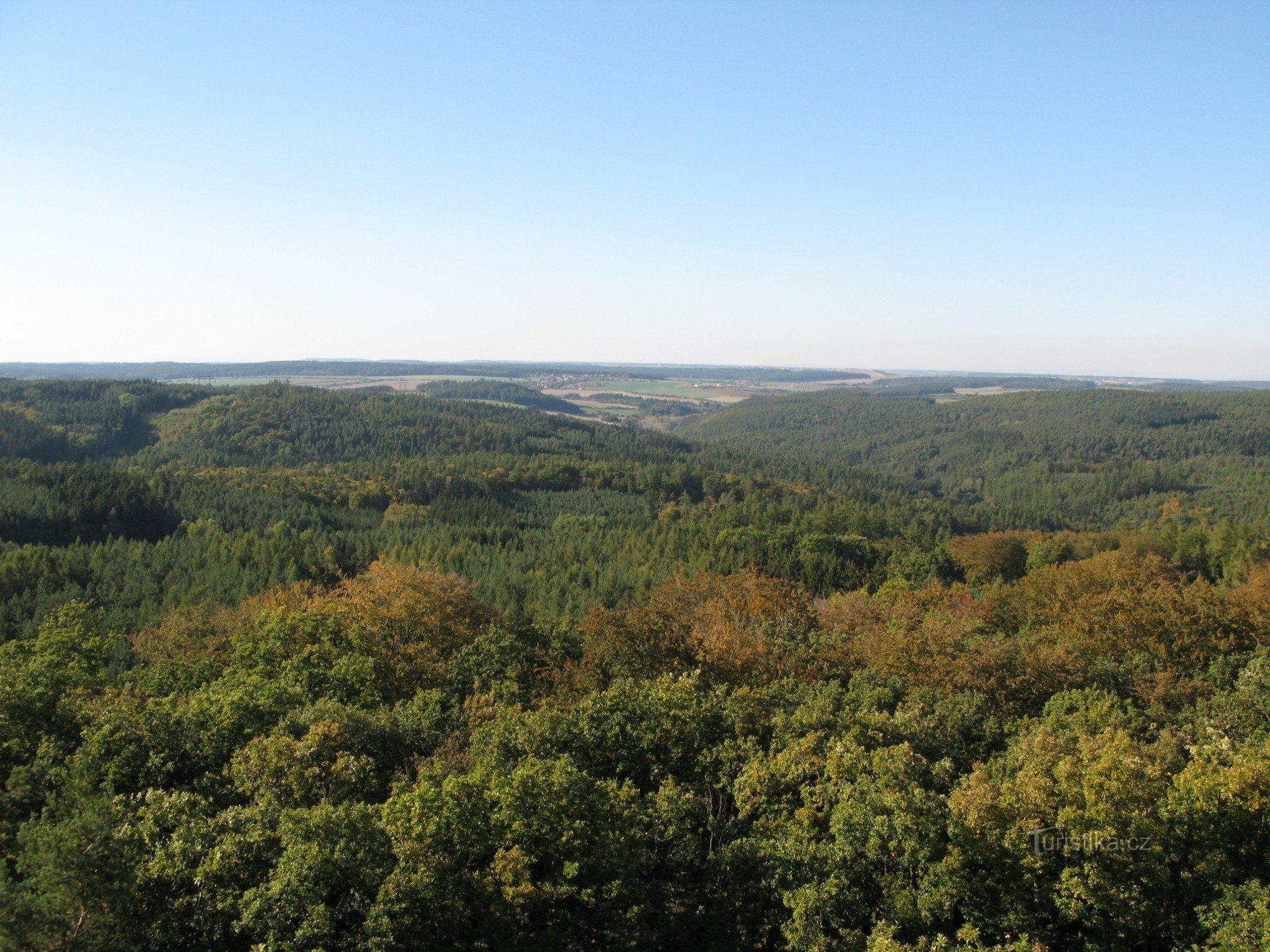 colina alta, vista da torre de observação